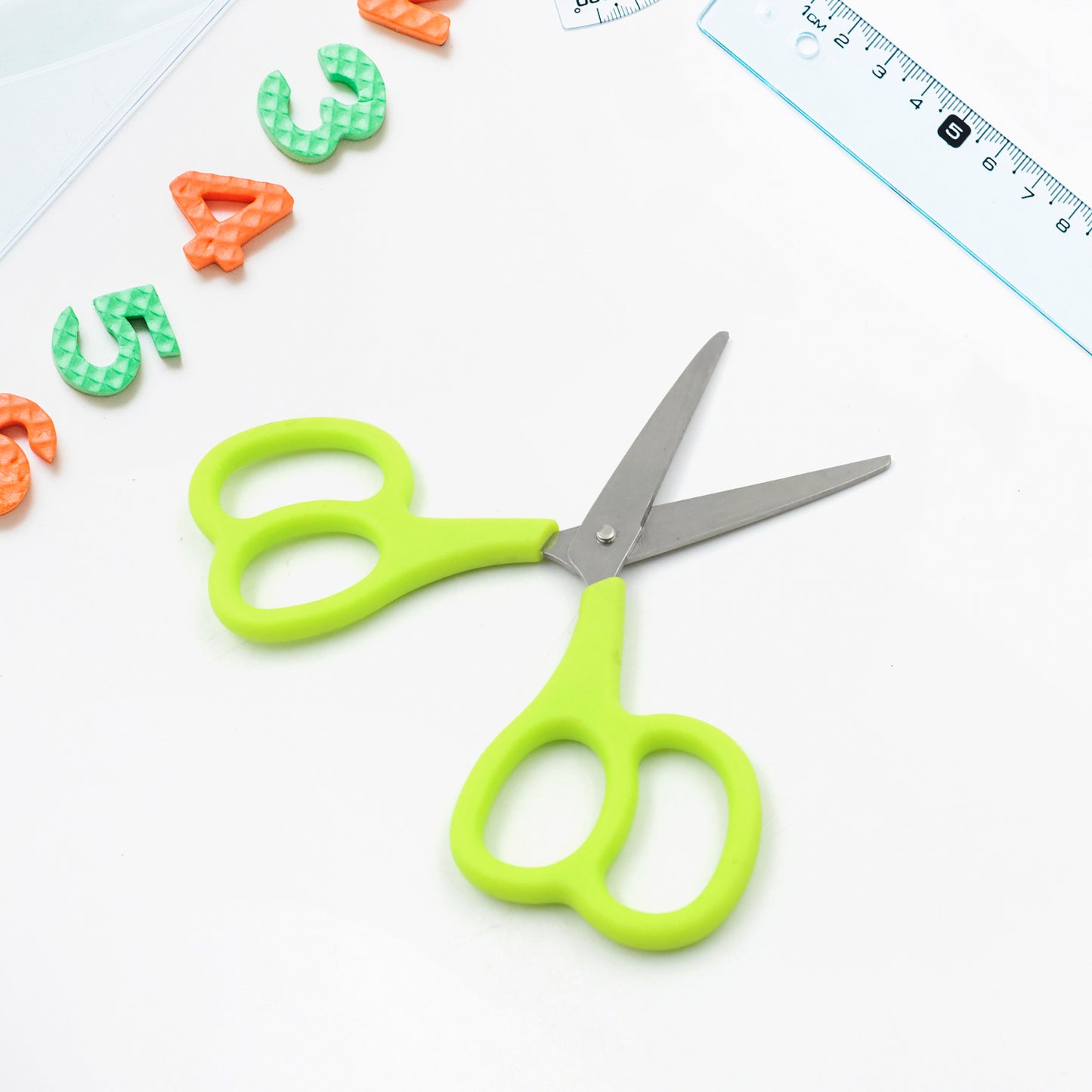 Stainless Steel Double Grip Scissors Multipurpose  Comfort Grip Handle And Stainless Steel Blades  Paper Photos Crafts All Purpose Office (1 Pc) - Happy Price - Image 3