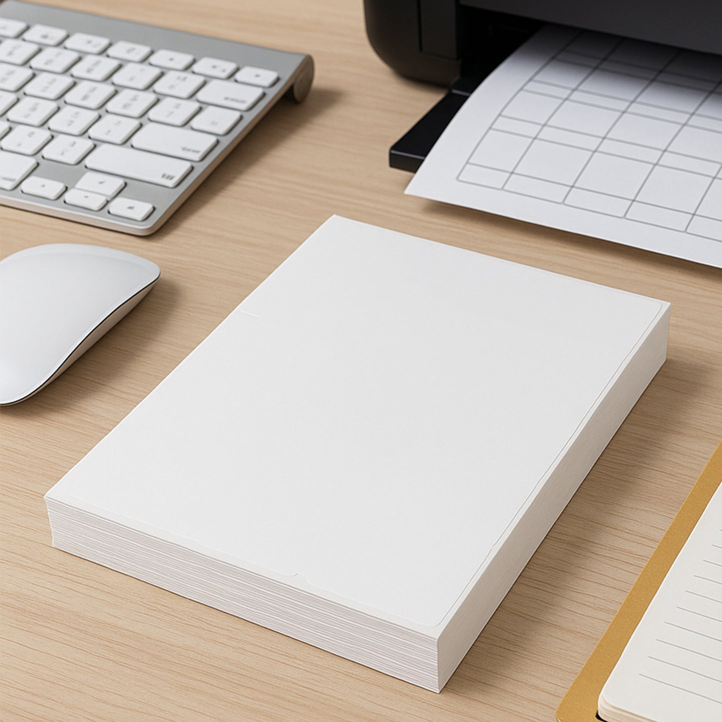 A4 Printable Sticker Sheets - 100 Sheets for Inkjet & Laser Printers