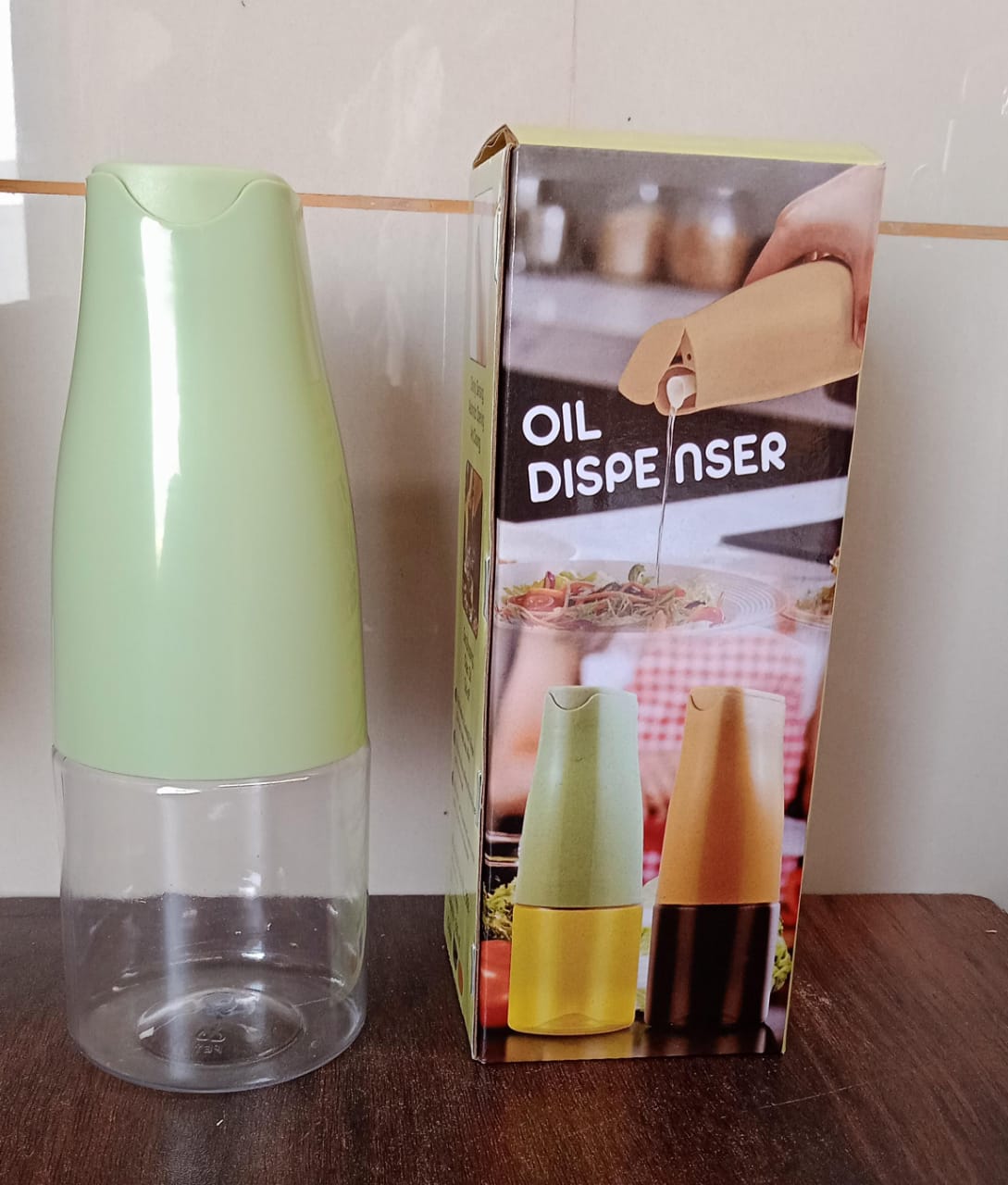 Oil Dispenser 500ml Cooking Oil Dispensing Cruets Oil Bottle With Automatic Open Lid Kitchen Glass Oil Pot Cooking Oil Bottle For Kitchen Grilling Frying (500 Ml) - Happy Price - Image 7