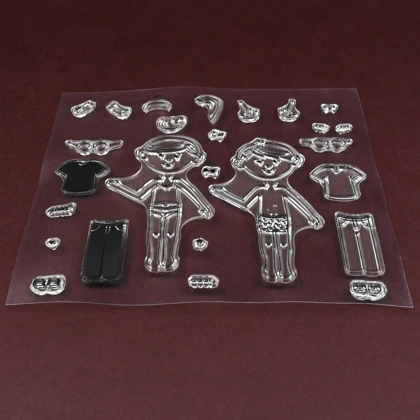 Reusable Rubber Stamp Tpr Stamp Diy Accessories Good Stamping Effect Diy Transparent Stamp Stick Repeatedly For Envelope For Diary For Invitation Letter Photo Album Decoration For Paper Crafts (Mix Design  1 Set) - Happy Price - Image 3