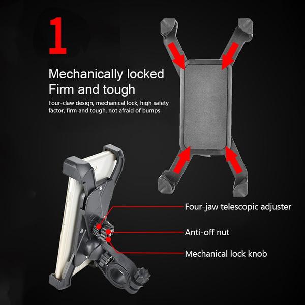 1456 Bike Phone Mount Anti Shake And Stable Cradle Clamp With 360 Rotation - Happy Price - Image 6