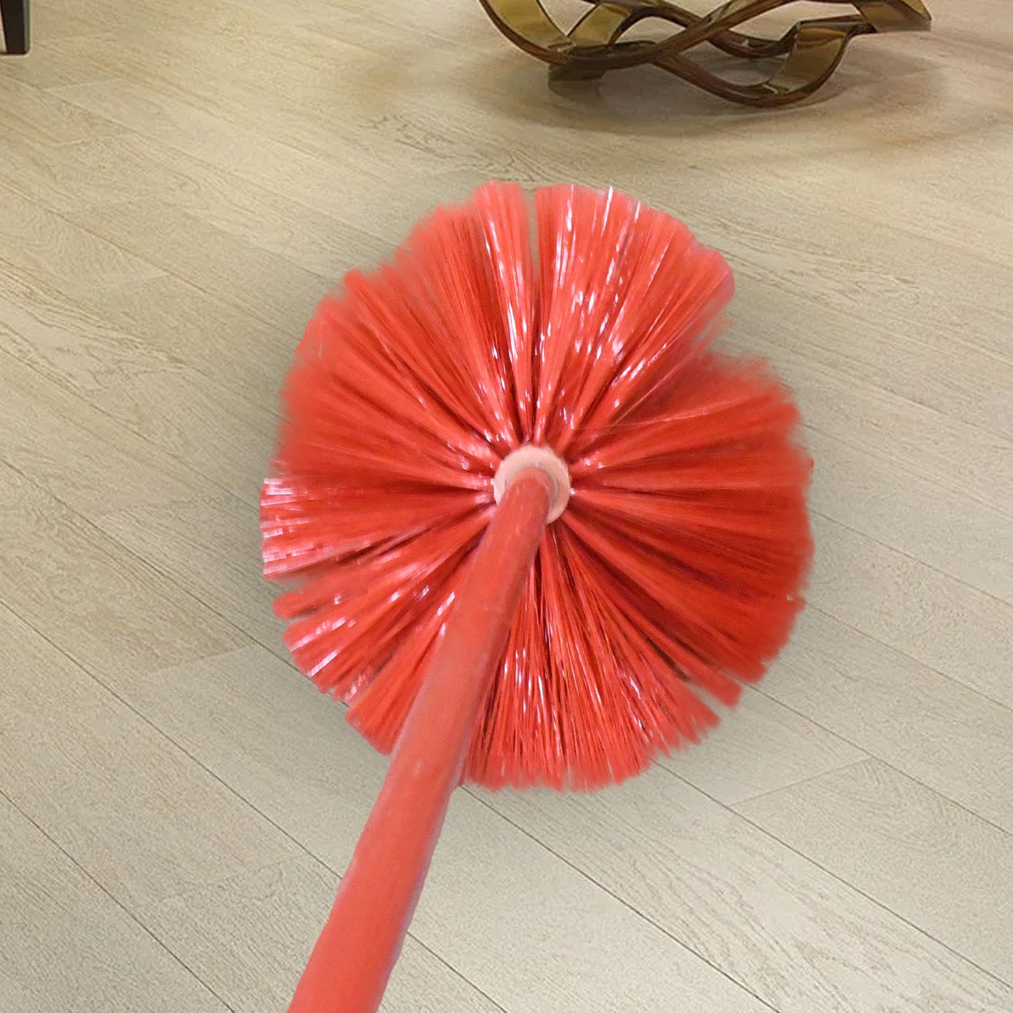 Cobweb Brush With Metal Strong Long Extendable Handle For Dusting Ceiling Cobweb Cleaning Brush For Lights Fans  Webs Cleaning For Home  Kitchen (90 Inch   Moq - 6 Pc) - Happy Price - Image 3