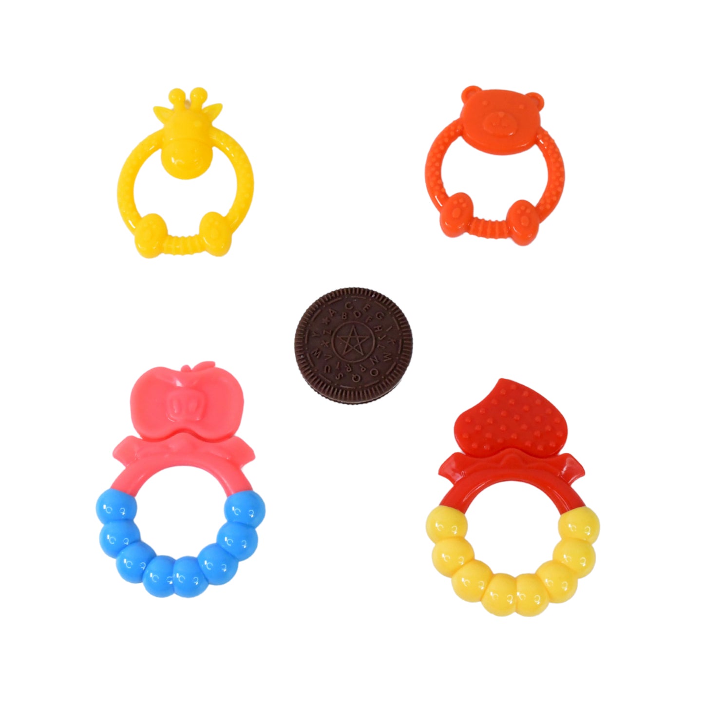 Silicone Baby Teething Toys (1 Pc  Mix Design) - Happy Price - Image 4