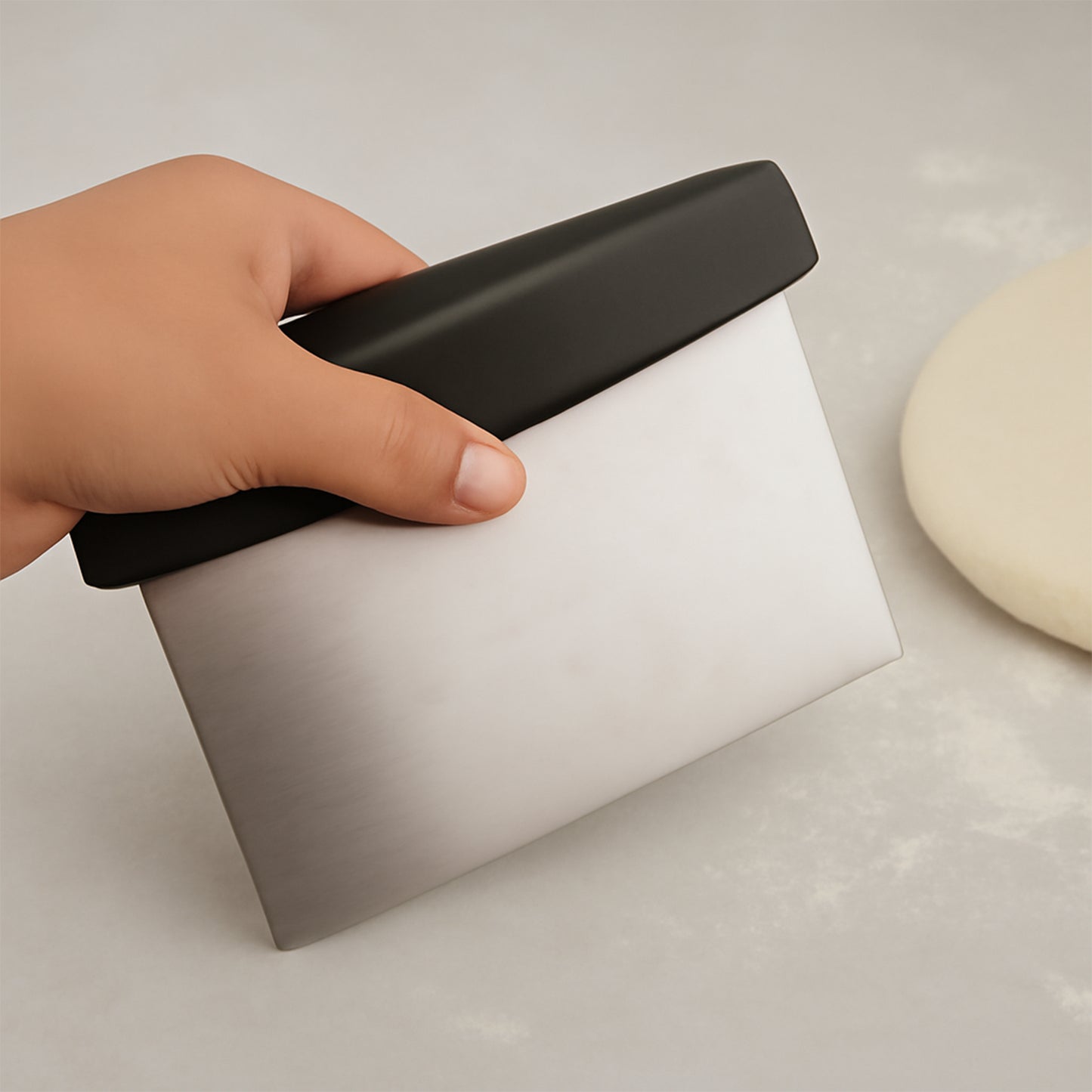 Premium Stainless Steel Dough Scraper (1 Pc) - Happy Price - Image 3