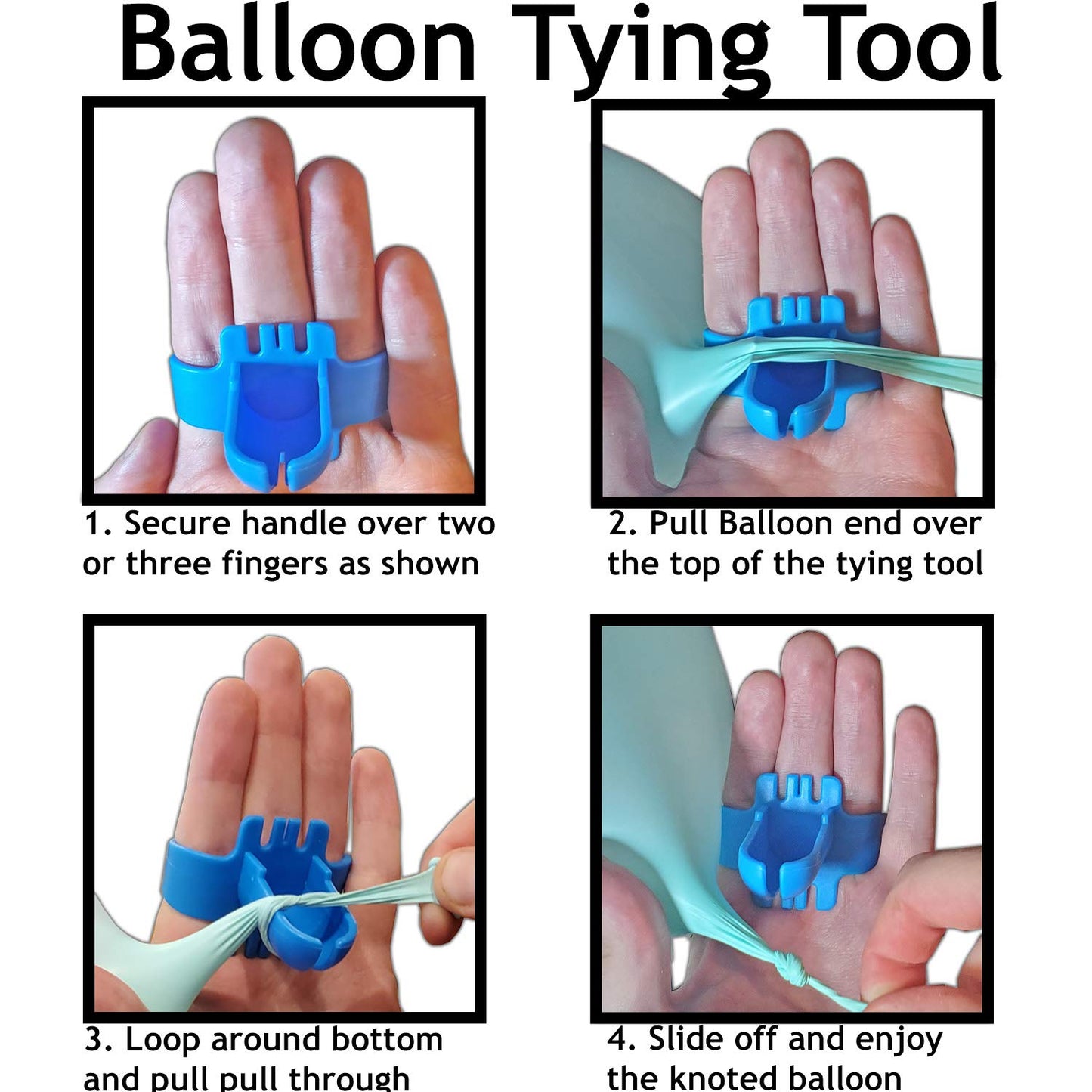 Balloon Tying Tool  Device Accessory Knotting Faster Supplies Balloon Time Accessories Party Decorations - Happy Price - Image 4