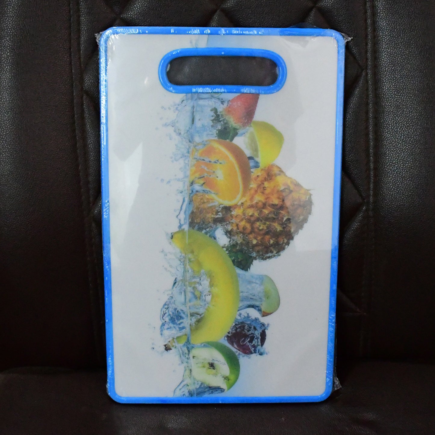 Large Fruit Print Cutting Board with Handle - 36x22 cm