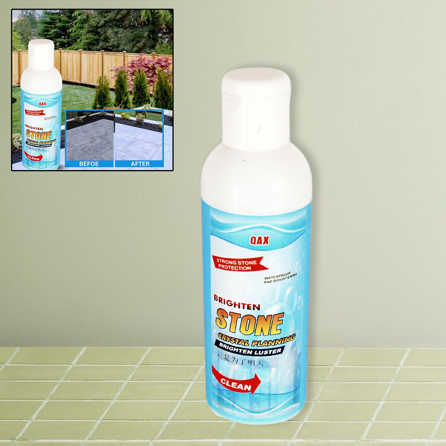 Stone Stain Remover Cleaner Stone Crystal Plating Agent Marble Stone Cleaner Polishes Crystal Plating For Kitchen Patio Backyard Marble Cleaner And Polish (75 Ml Approx  1 Pc) - Happy Price - Image 2