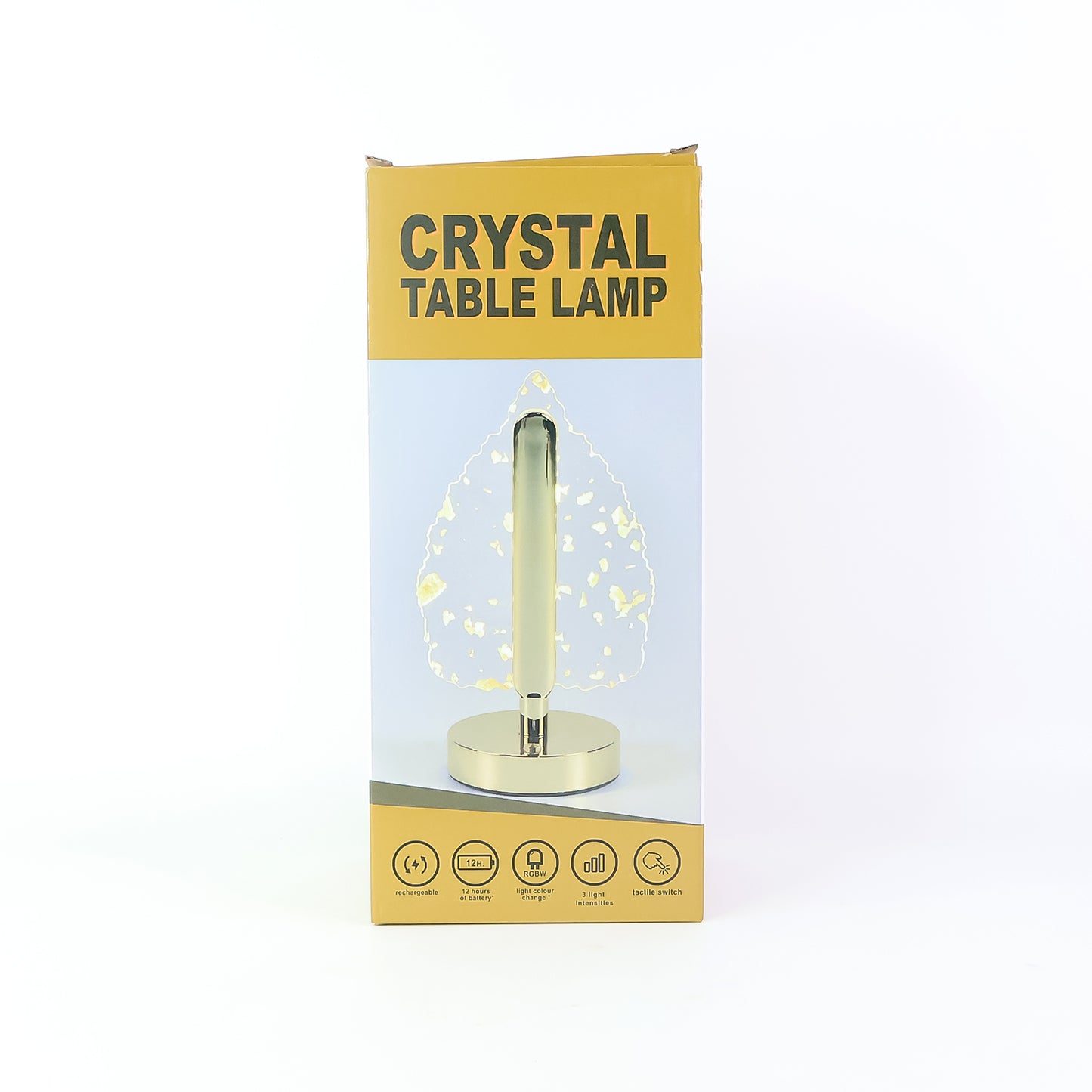 Leaf Design LED Table Lamp with Golden Base - USB Rechargeable Decorative Light (1 Pc) - Happy Price - Image 2