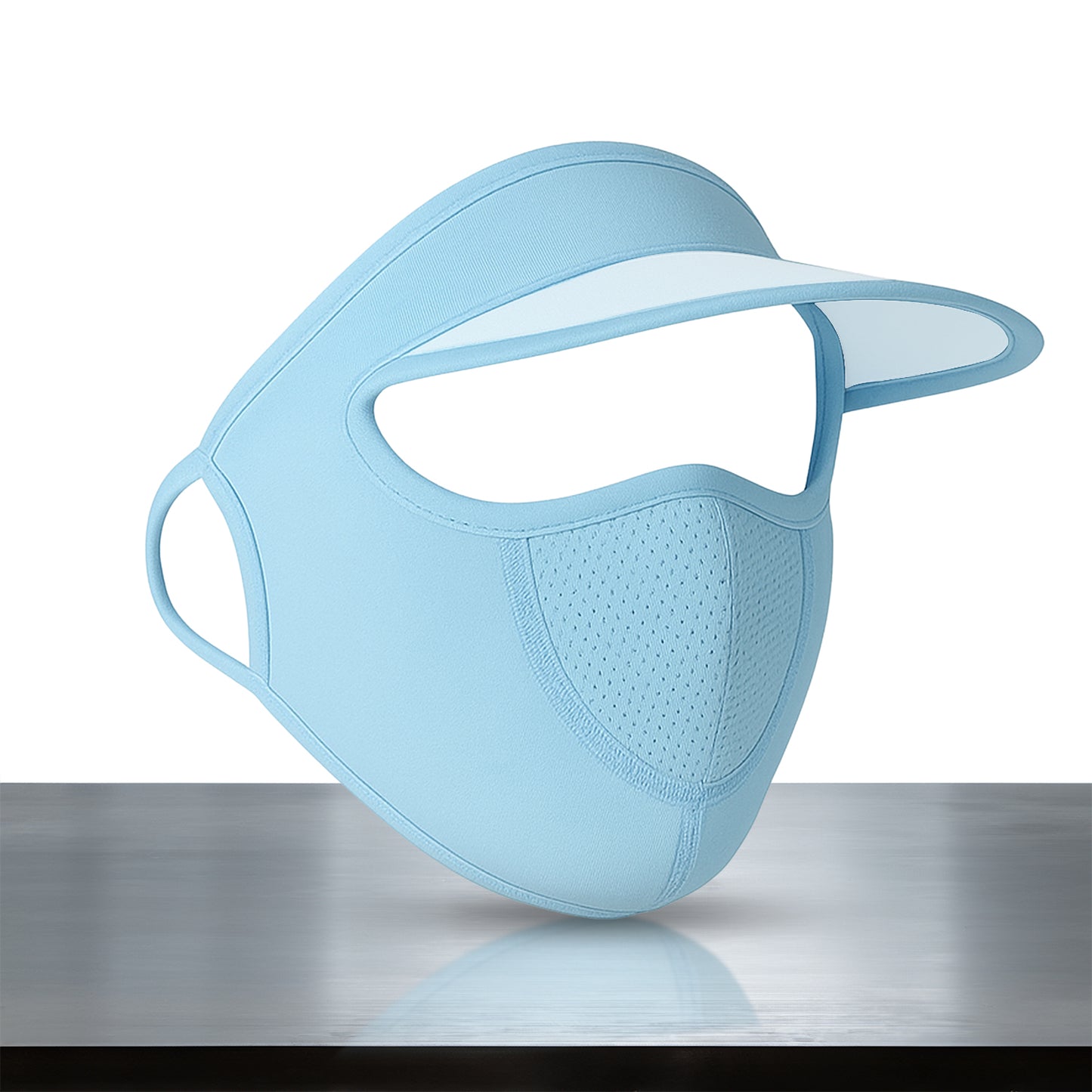 Womens Full Face Uv Protection Cap With Built-in Mask And Wide Brim Visor  Breathable (1 Pc) - Happy Price - Image 6