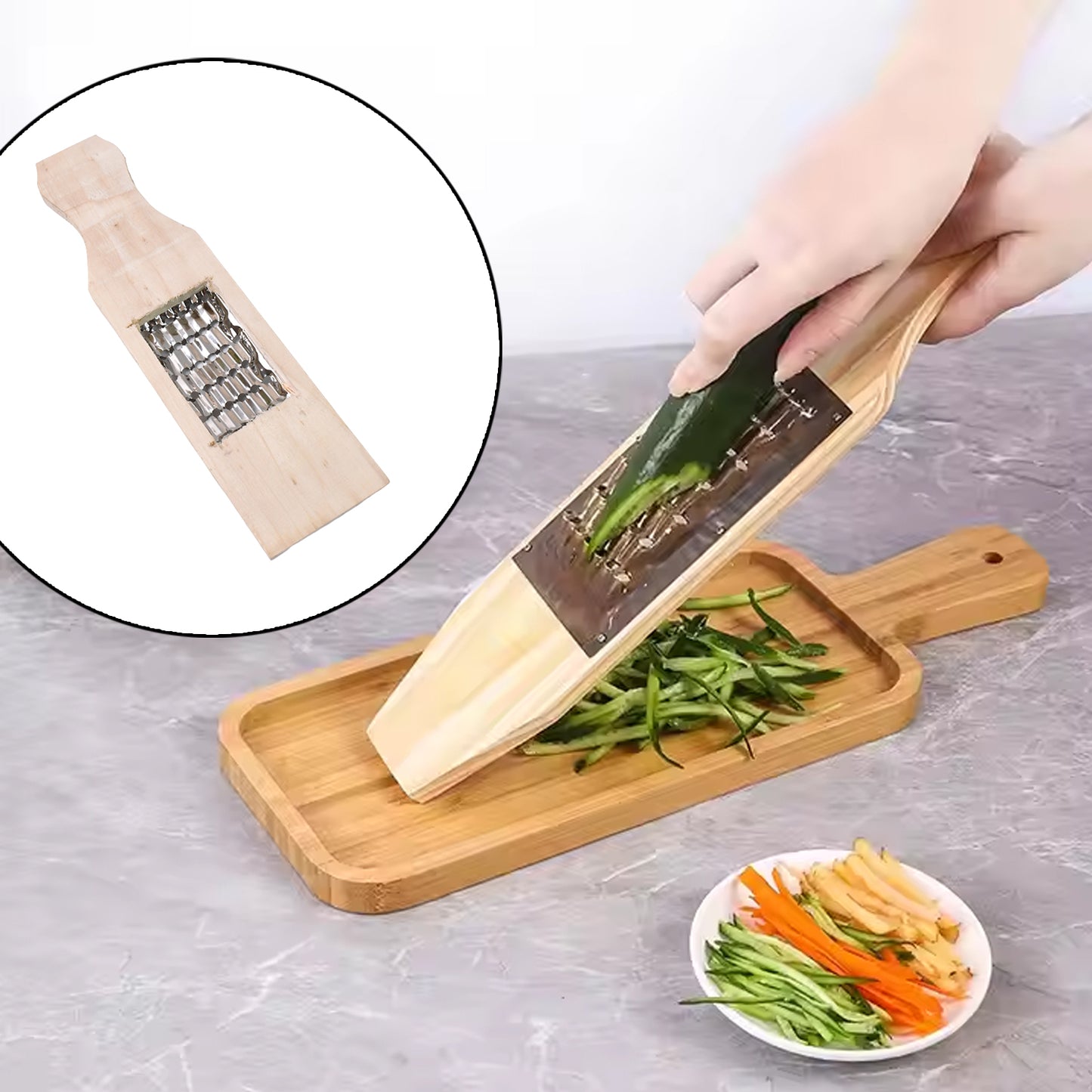 Vegetable Shredder Slicer Fry Cheese Grater Food Vegetables Kitchen - Happy Price - Image 3