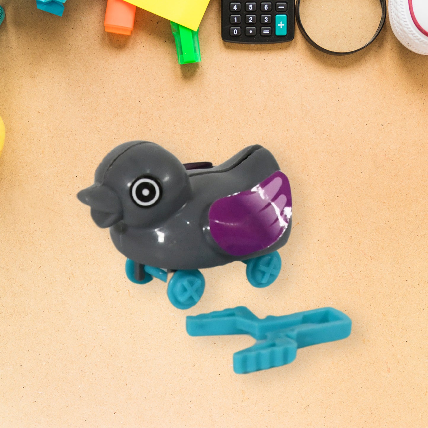 Small Push Back Duck Toy Ejectable Spring Tail Duck Small Diy Duck Toy - Happy Price - Image 6