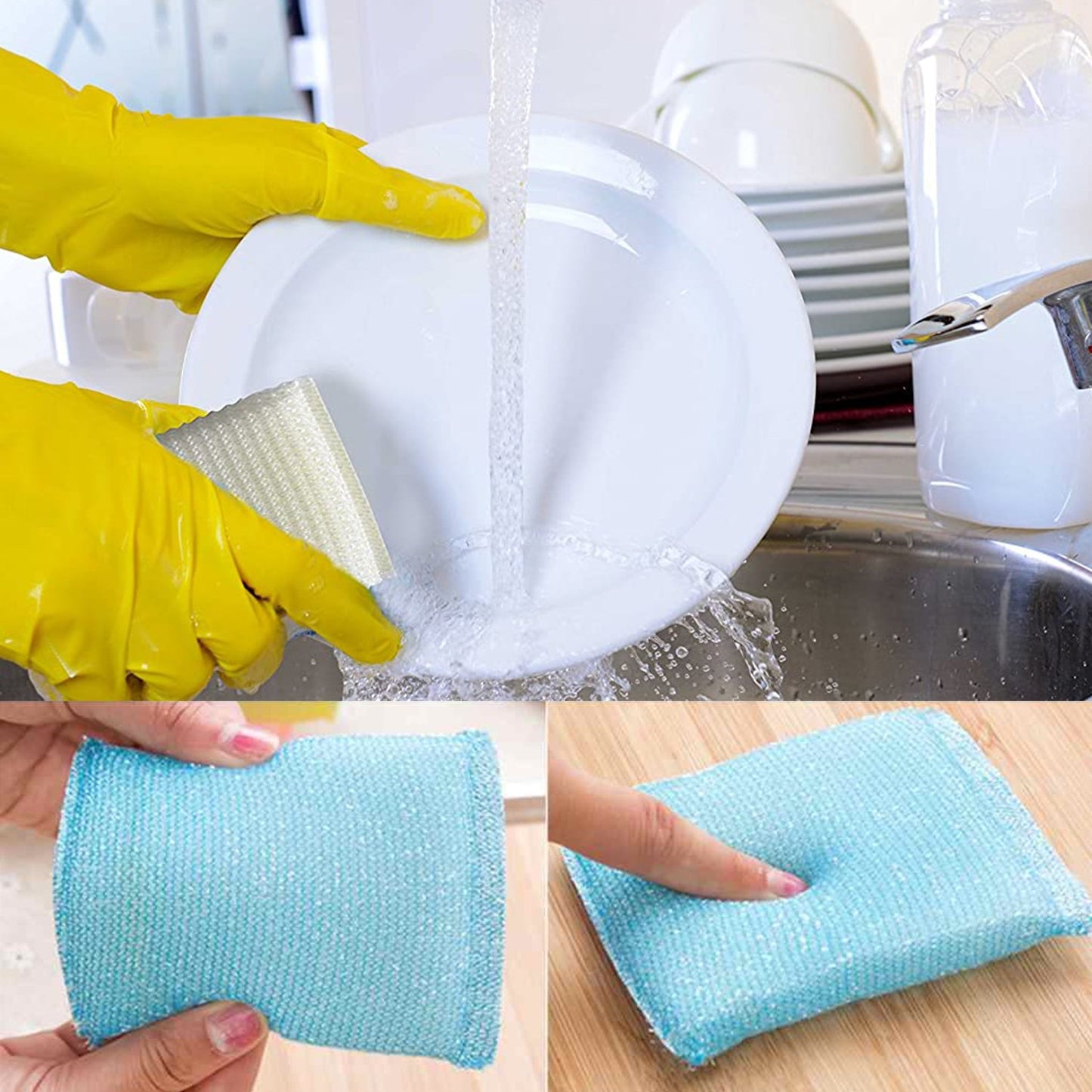 Scratch Proof Kitchen Utensil Scrubber Pad (Pack Of 12) - Happy Price - Image 5