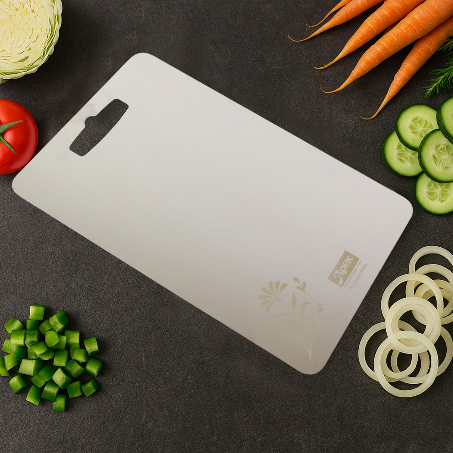 Apex Stainless Steel Small Cutting Board (210x320mm, 1 Pc) - Happy Price - Image 6