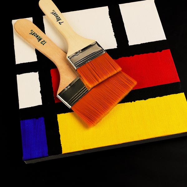 Artistic Flat Painting Brush - Set Of 12 - Happy Price - Image 3