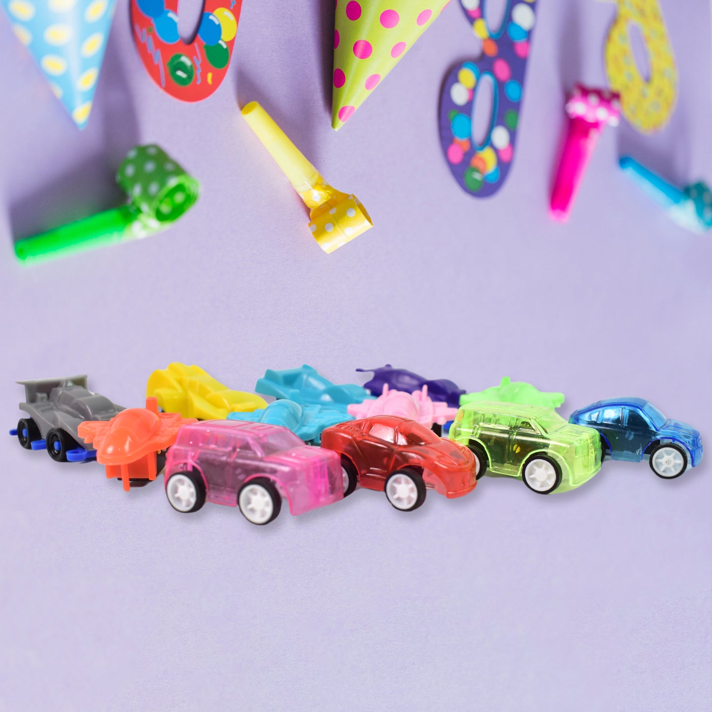 Mini Pull Back Car  Aeroplane Plastic Pull Back Car Cartoon Toys (12 Pcs Set) - Happy Price - Image 3
