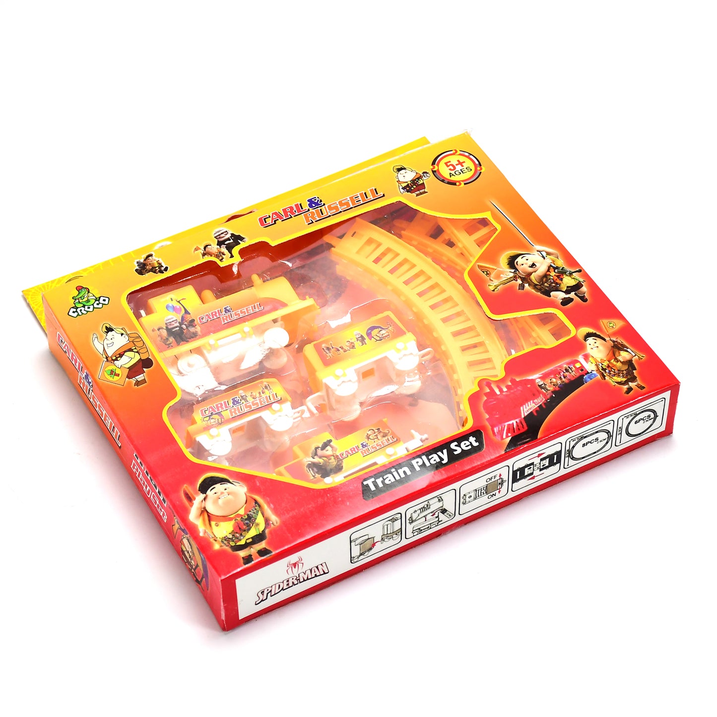 Kids Toy Train High Speed Big Train Play Set Toy Battery Operated Train Set With Light And Sound - Happy Price - Image 2