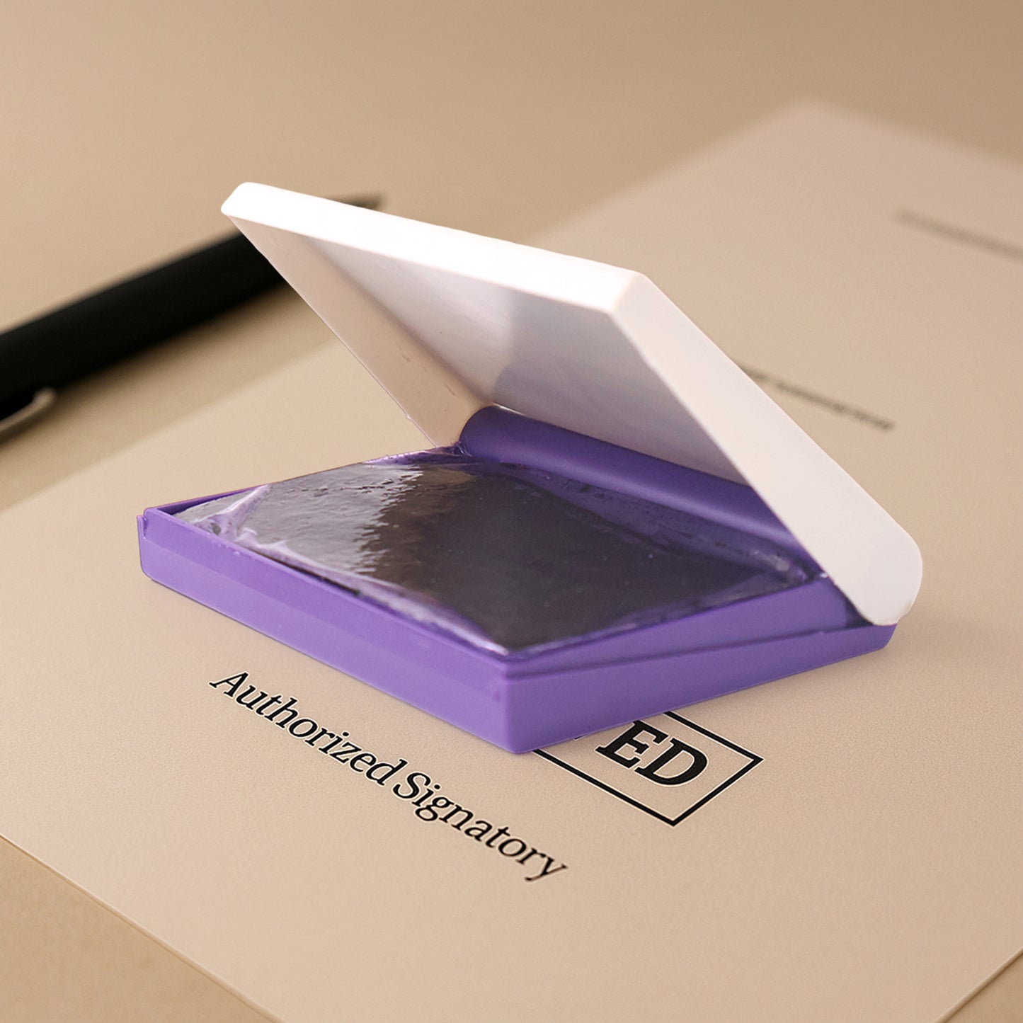 Yasu Plastic Stamp Pad Violet Ink Quick-dry Refillable Pad (1 Pc) - Happy Price - Image 6