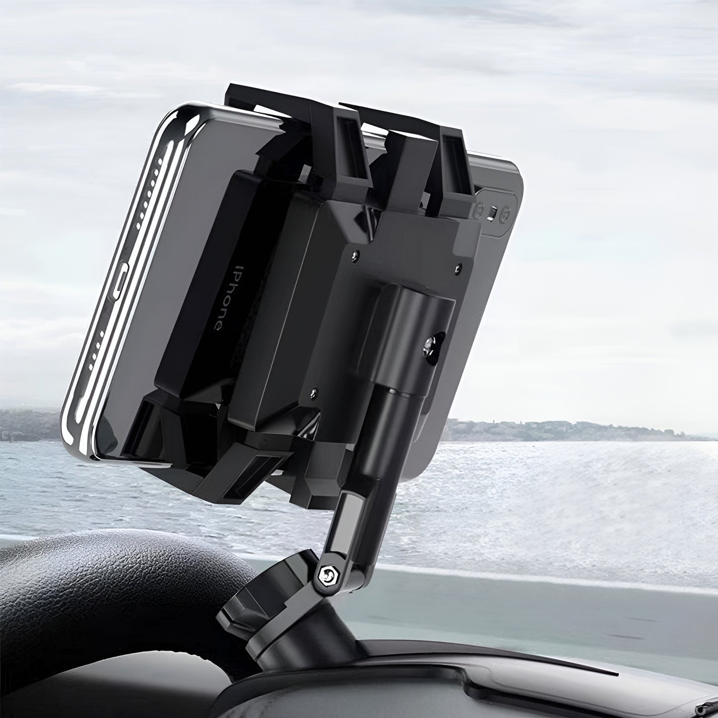 Adjustable Car Phone Mount Stand with 360° Rotation - Universal Fit - Happy Price - Image 5
