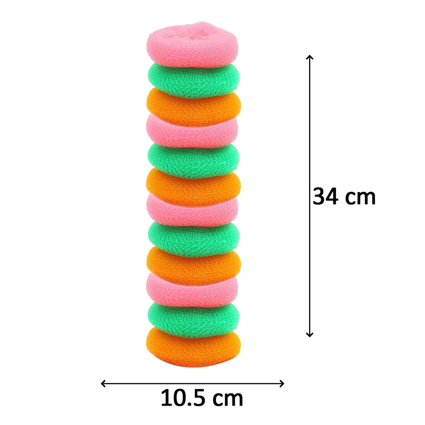 Plastic Scrubber Round Nylon Scrubbers (Pack Of 12) - Happy Price - Image 4