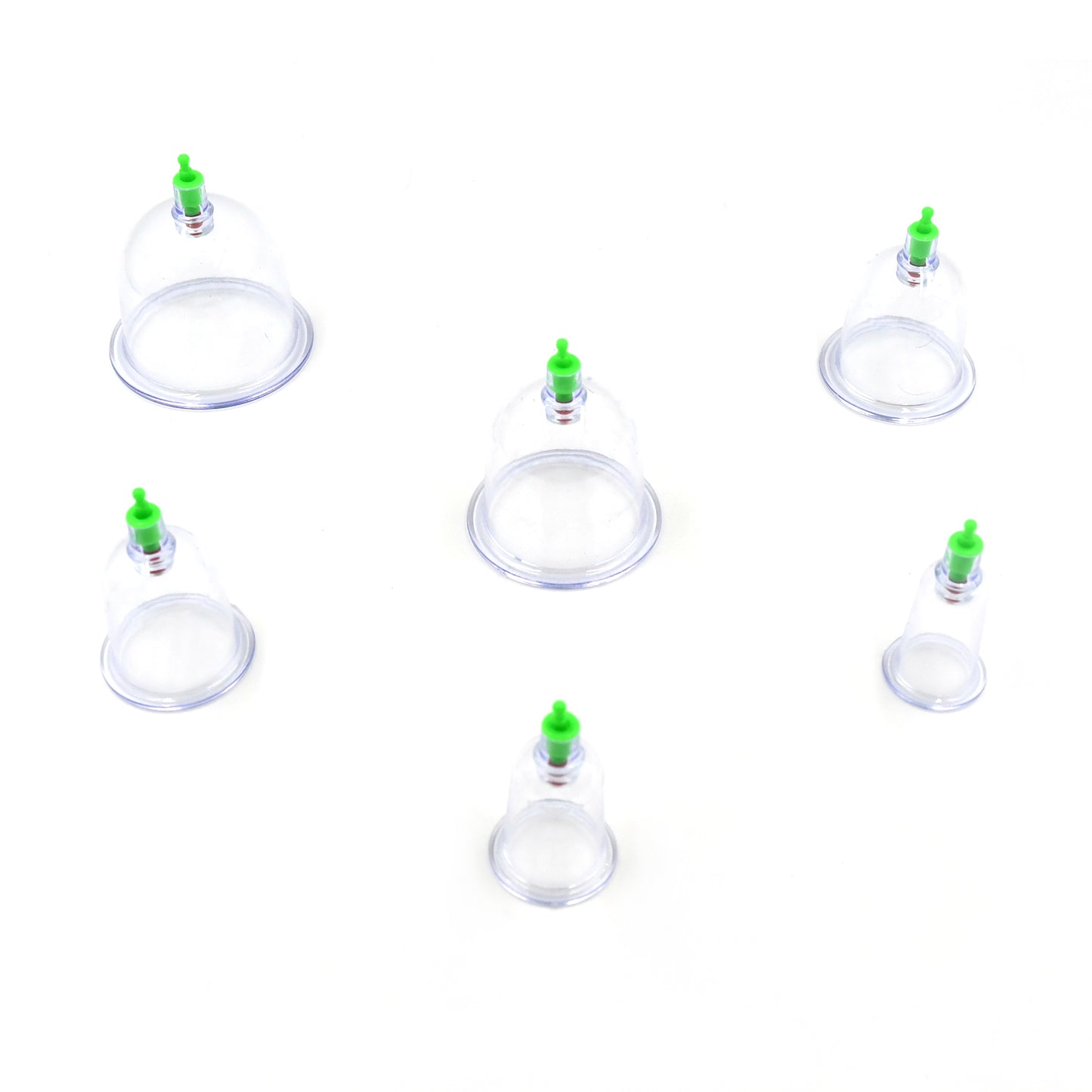 Vacuum Cupping Set 6 Pcs Kit Pull Out A Vacuum Apparatus Therapy Relax Massagers Curve Suction Pumps - Happy Price - Image 6