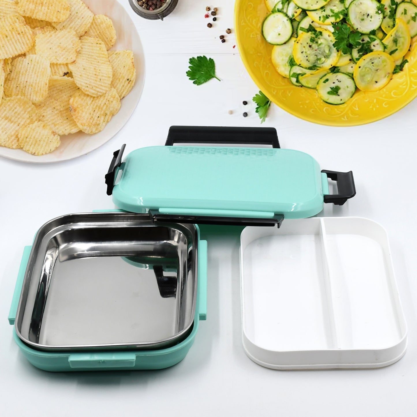 Lunch Box Food Containers For School Vivid Insulated Lunch Bag Keep Fresh Delicate Leak-proof Anti-scalding Bpa-free Perfect For A Filling Lunch Outdoor - Happy Price - Image 2