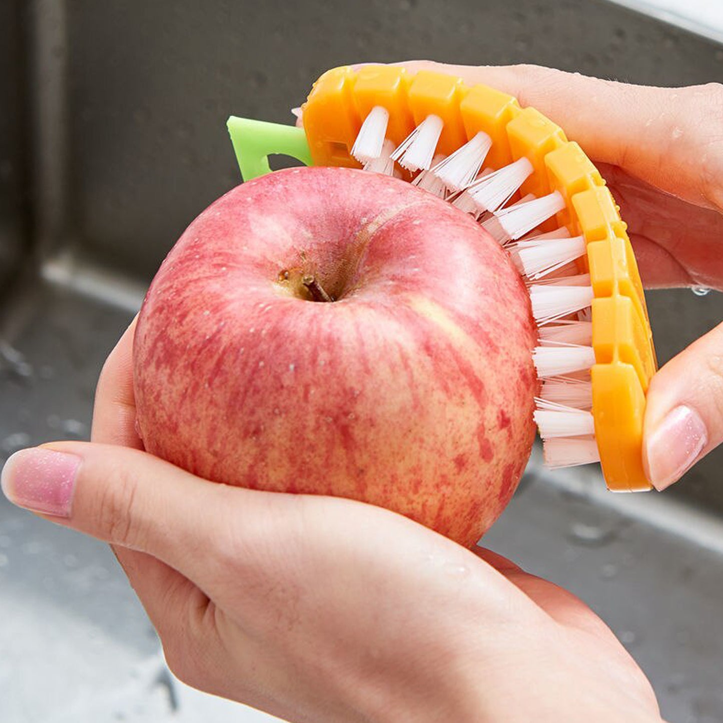 Vegetable Scrubbing Brush Vegetable Scrubber Nontoxic Fruit Brush Carrot Shape Vegetable Brush For Potato For Vegetable - Happy Price - Image 3
