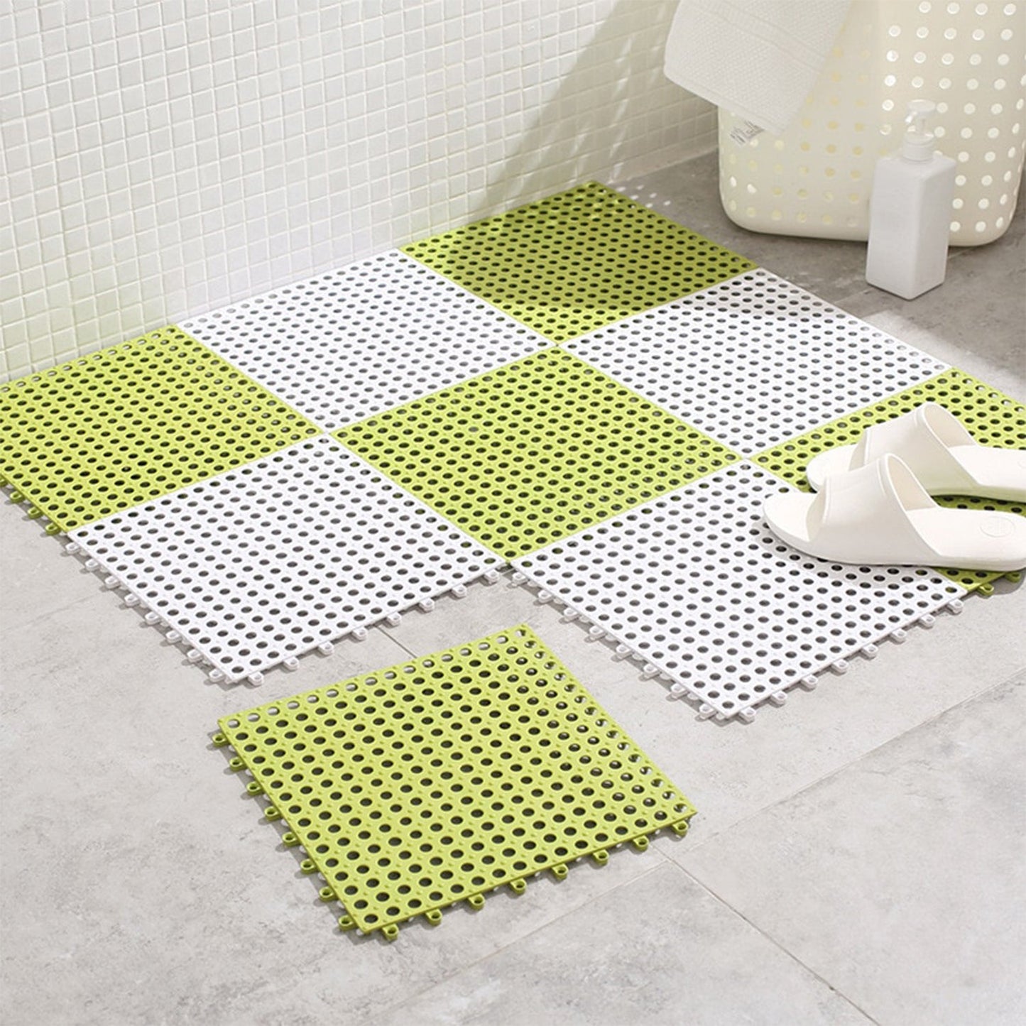 Bath Anti Slip Mat Used While Bathing And Toilet Purposes To Avoid Slippery Floor Surfaces. (Pack Of 6) - Happy Price - Image 3