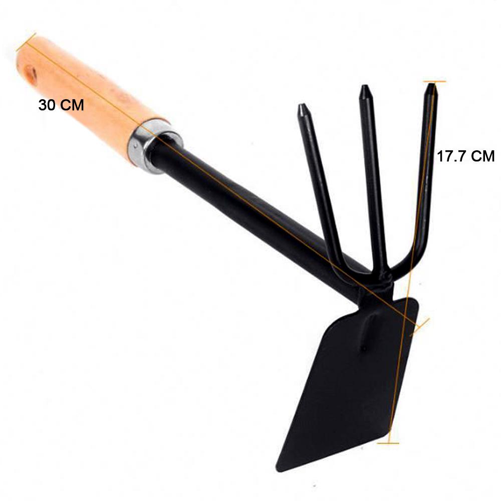 2 In 1 Double Hoe Gardening Tool With Wooden Handle - Happy Price - Image 3
