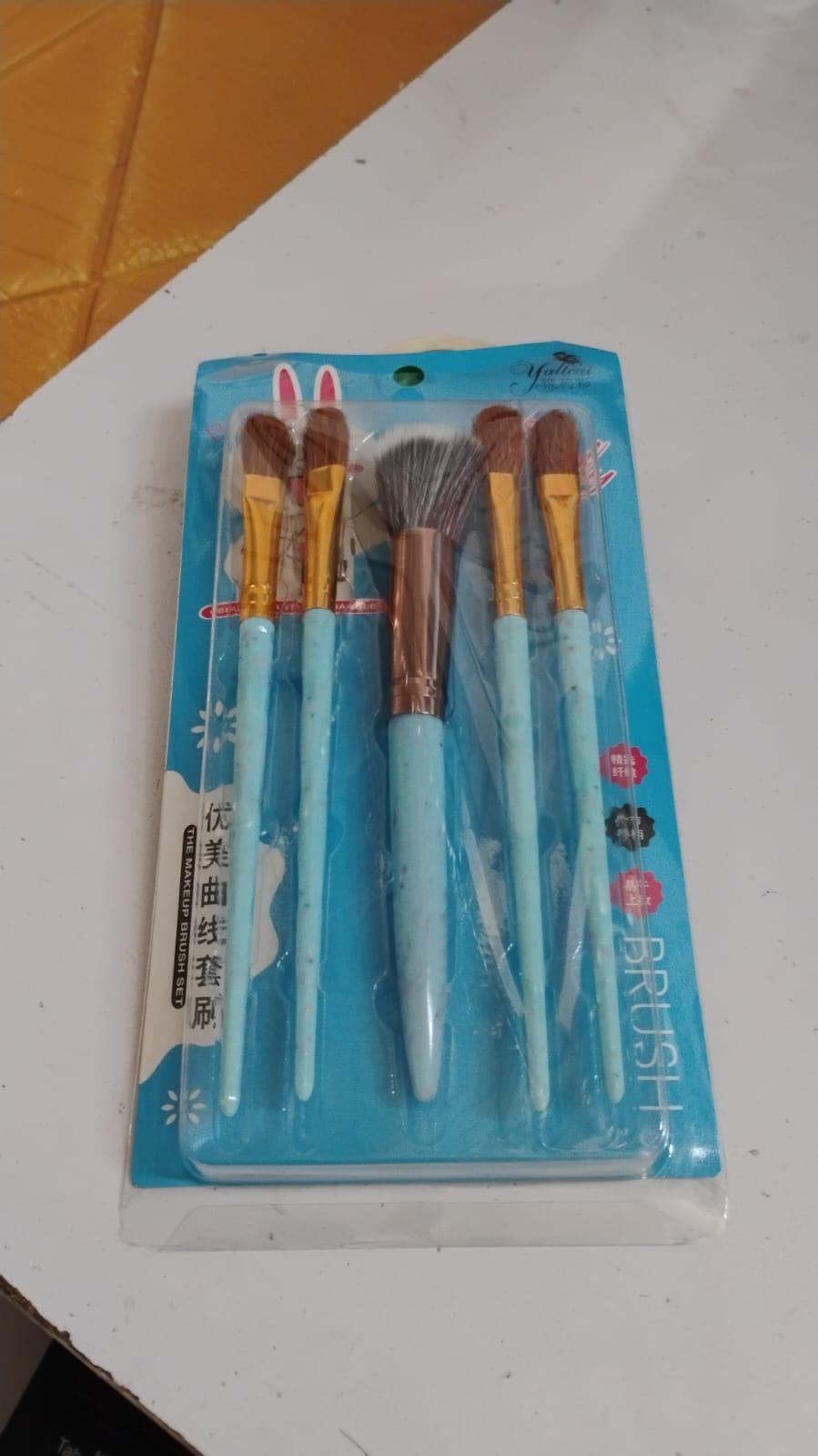 5pc Makeup Brush Tools Kit (5 Pcs Set  Mix Color) - Happy Price - Image 6