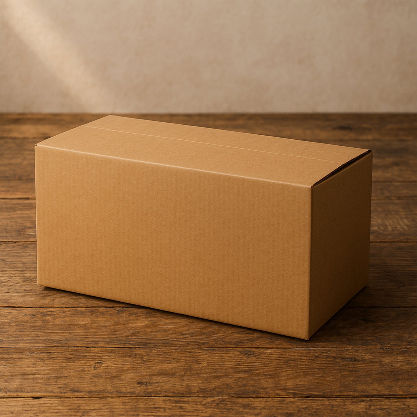Durable Brown Corrugated Box for Packaging & Shipping - 37x20x20 cm, 1 Pc