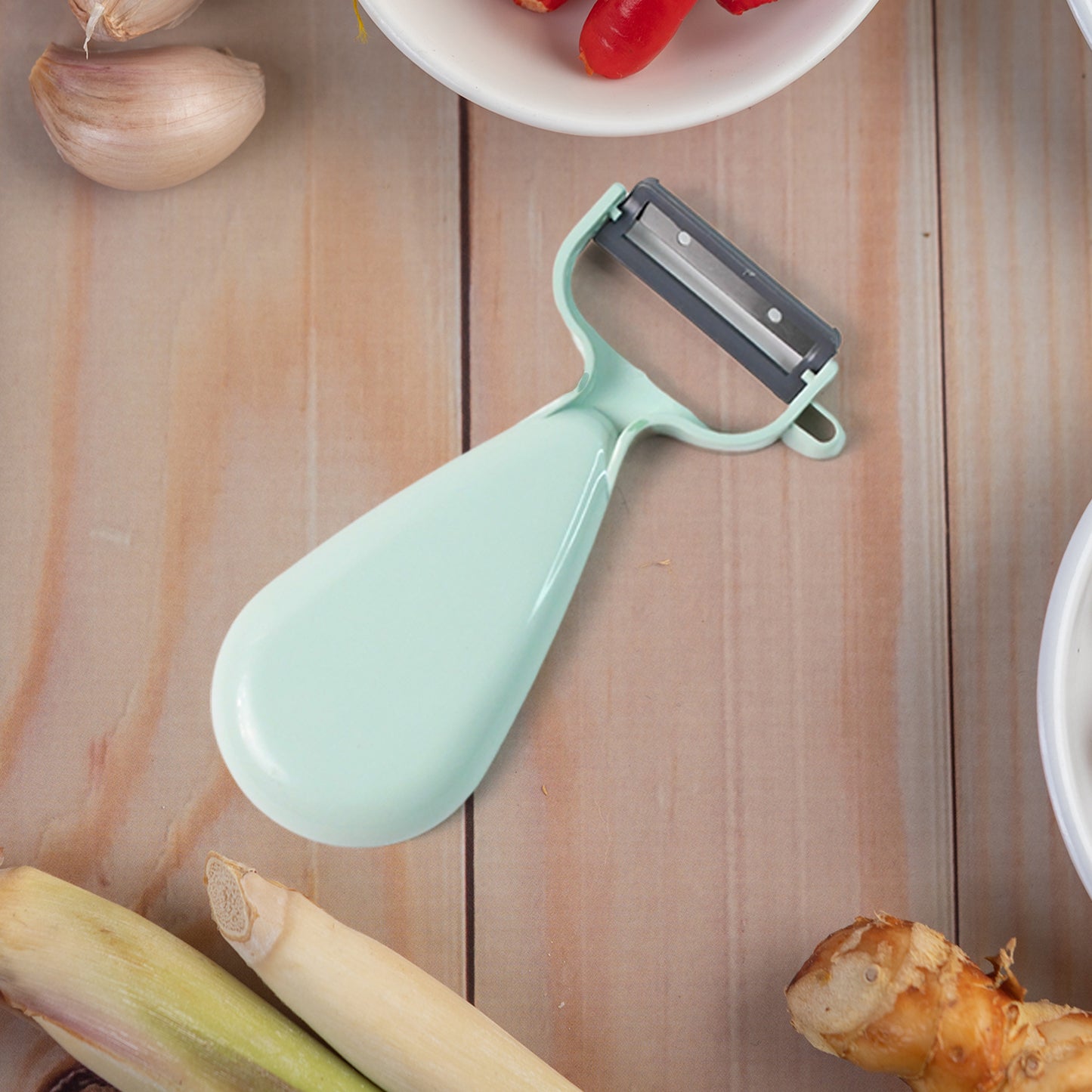 Apex Multipurpose Ginger Peeler With Stainless Steel Dual Blade - Happy Price - Image 6
