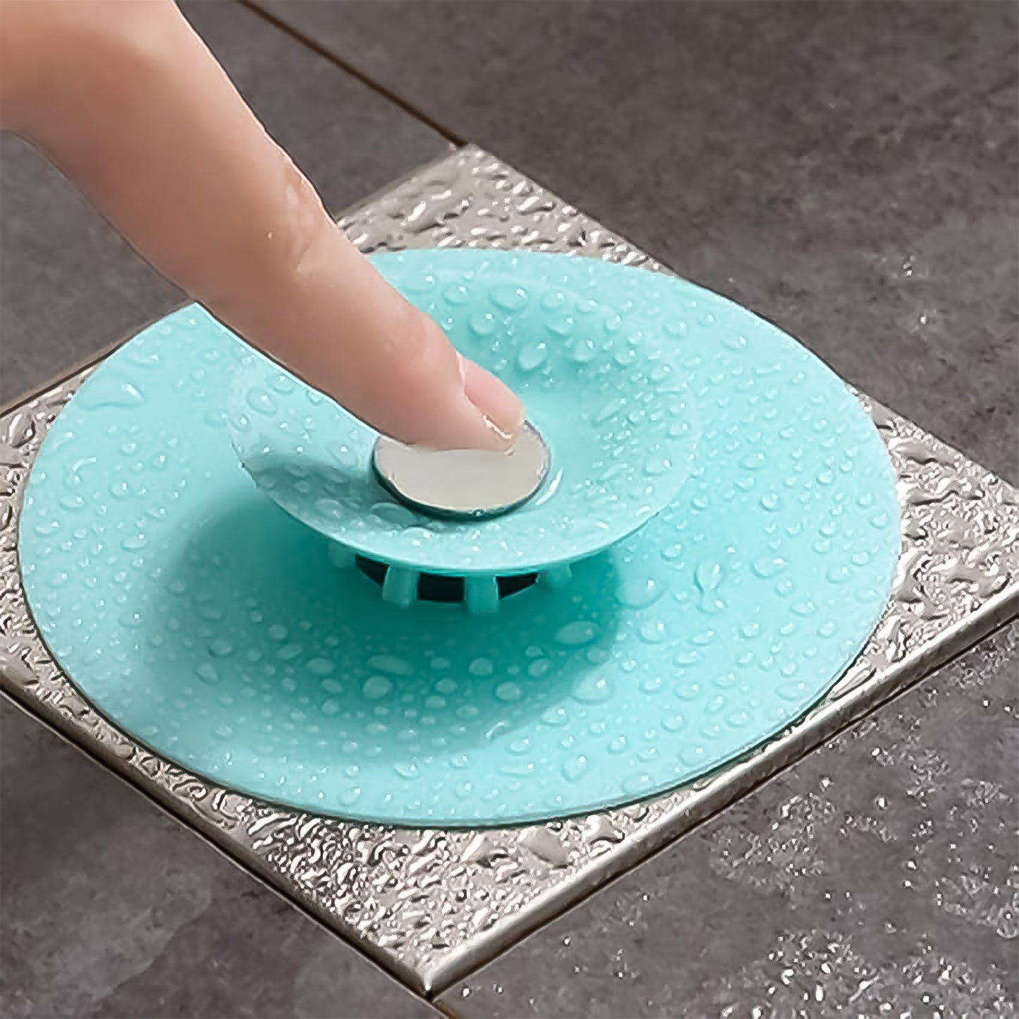 Creative 2-in-1 Light Green Silicone Sewer Sink Sealer Cover Drainer (Multicolour) - Happy Price - Image 6