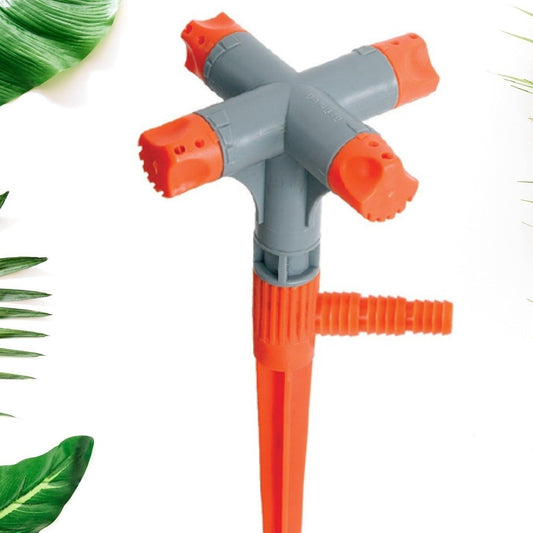 Garden Sprinkler 360  Rotating Adjustable Round 3 Arm Lawn Water Sprinkler For Watering Garden Plantspipe Hose Irrigation Yard Water Sprayer - Happy Price - Image 1