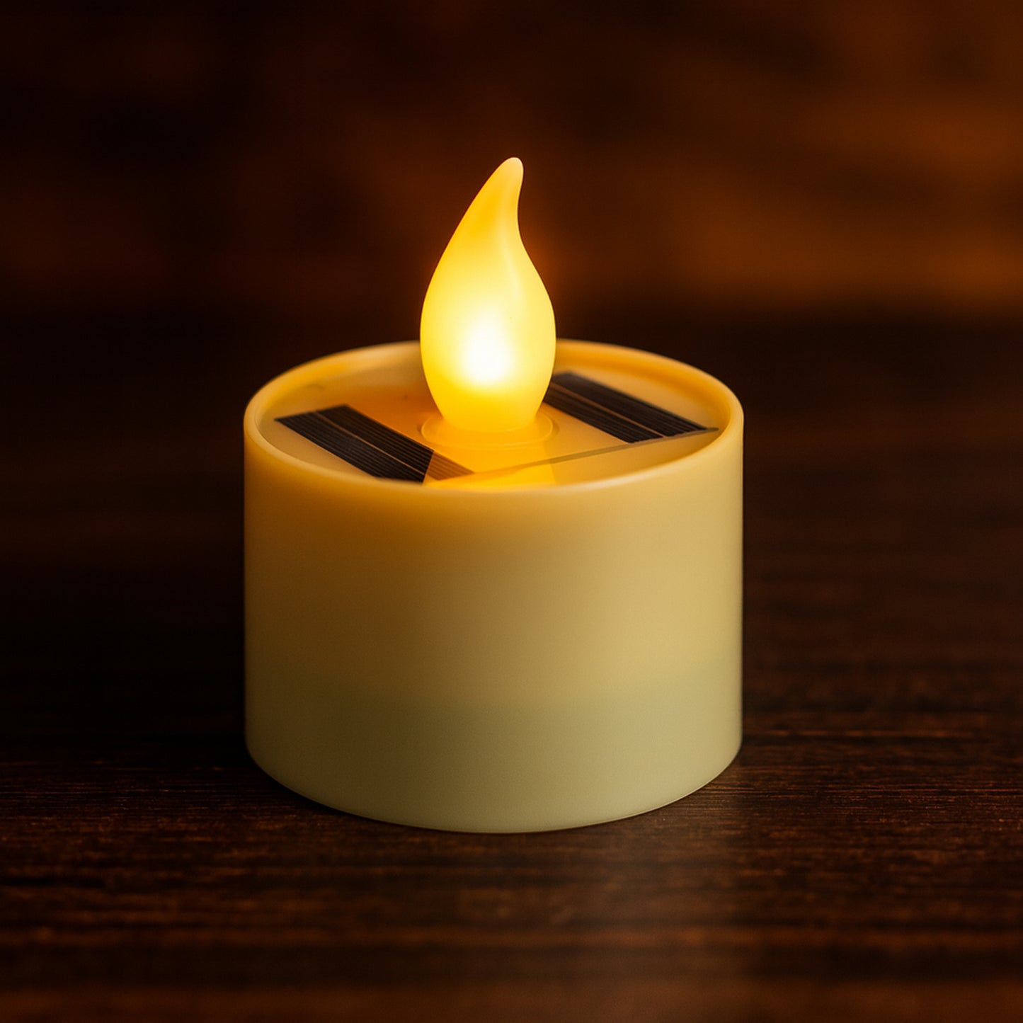 Solar Powered LED Flickering Candle Light (1 Pc) - Safe & Eco-Friendly - Happy Price - Image 3