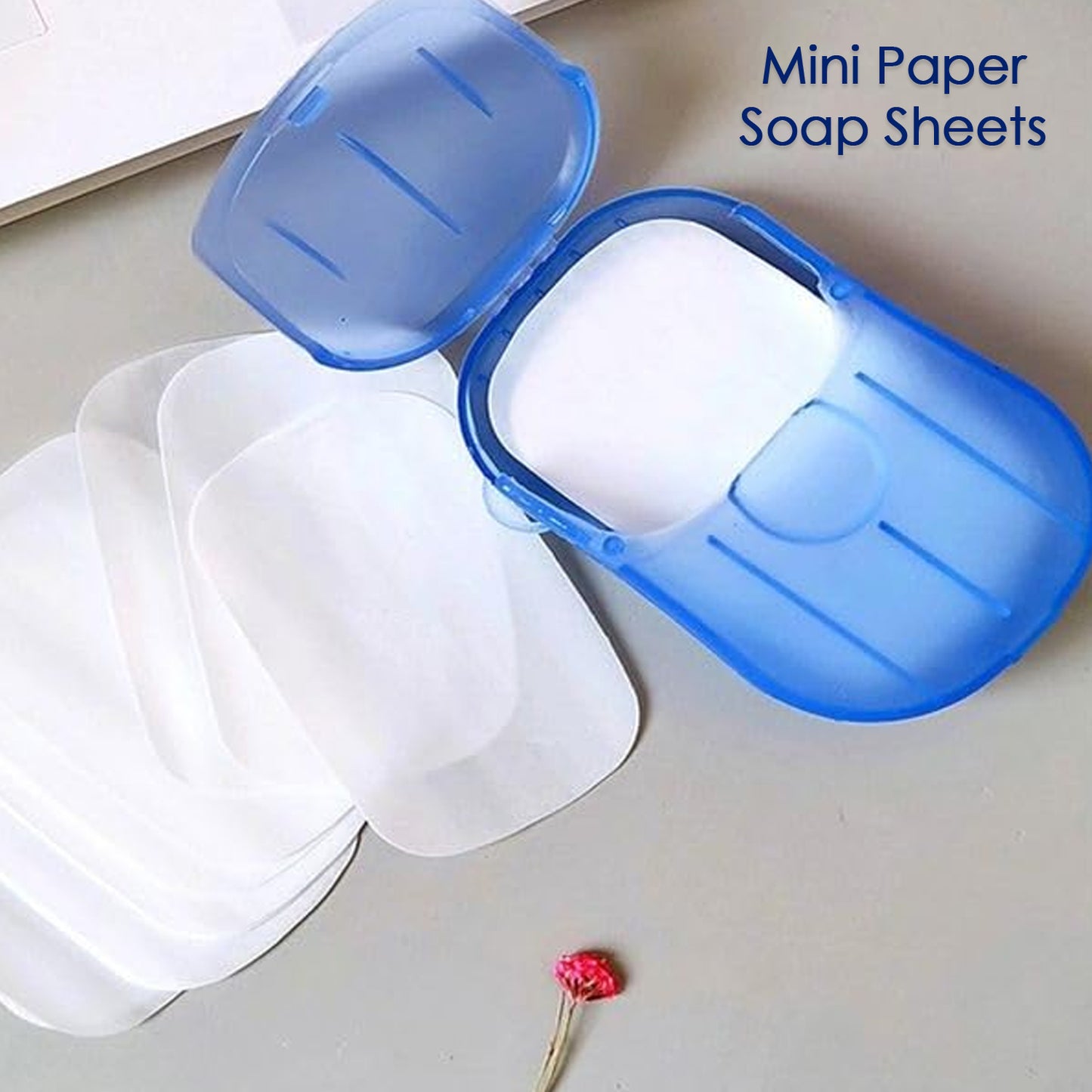 Portable Easy Carry Travel Paper Soap Sheet With Mini Box (20 Sheets In A Pack Approx  Mix Color) - Happy Price - Image 5
