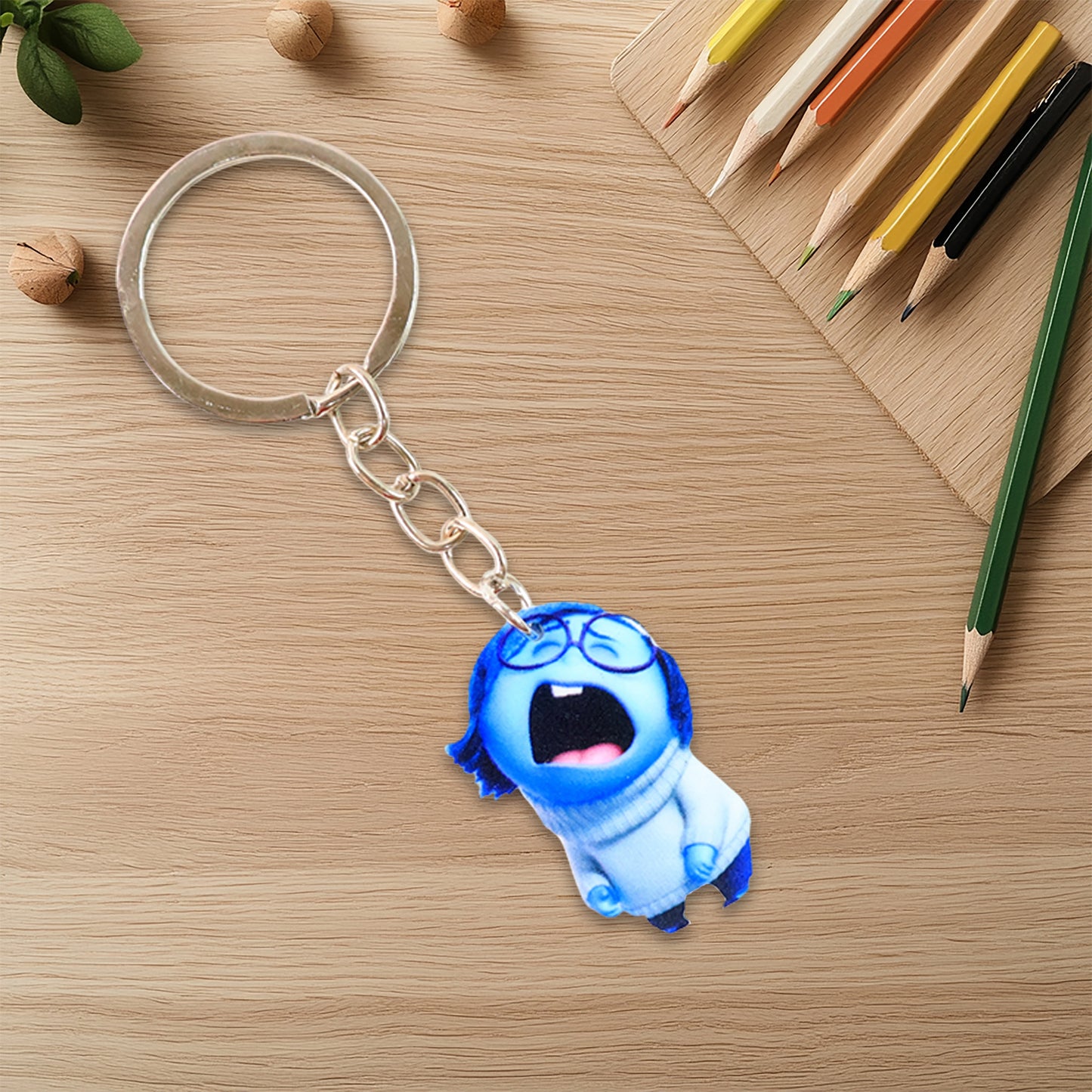 Cute Cartoon Character Girl Keychain For Kids Bags  Stationery - Happy Price - Image 4