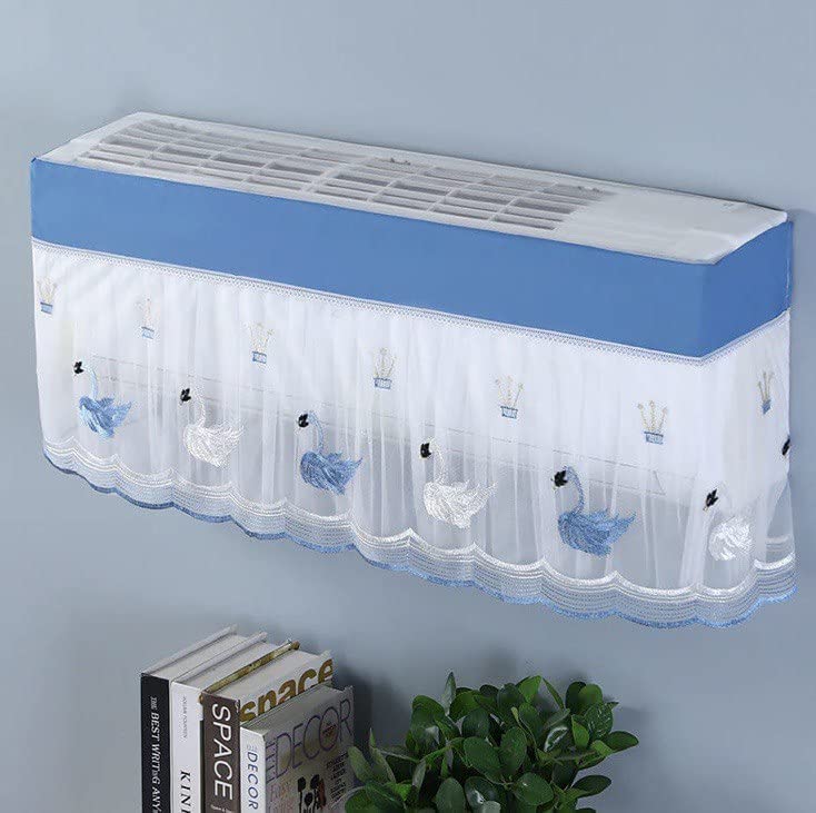 Ac Cover Air Conditioning Dust Cover Folding Designer Ac Cover For Indoor Split Cover Washable Foldable Dustproof Cover  ( Approx 1 Ton  Mix Design  1 Pc) - Happy Price - Image 2