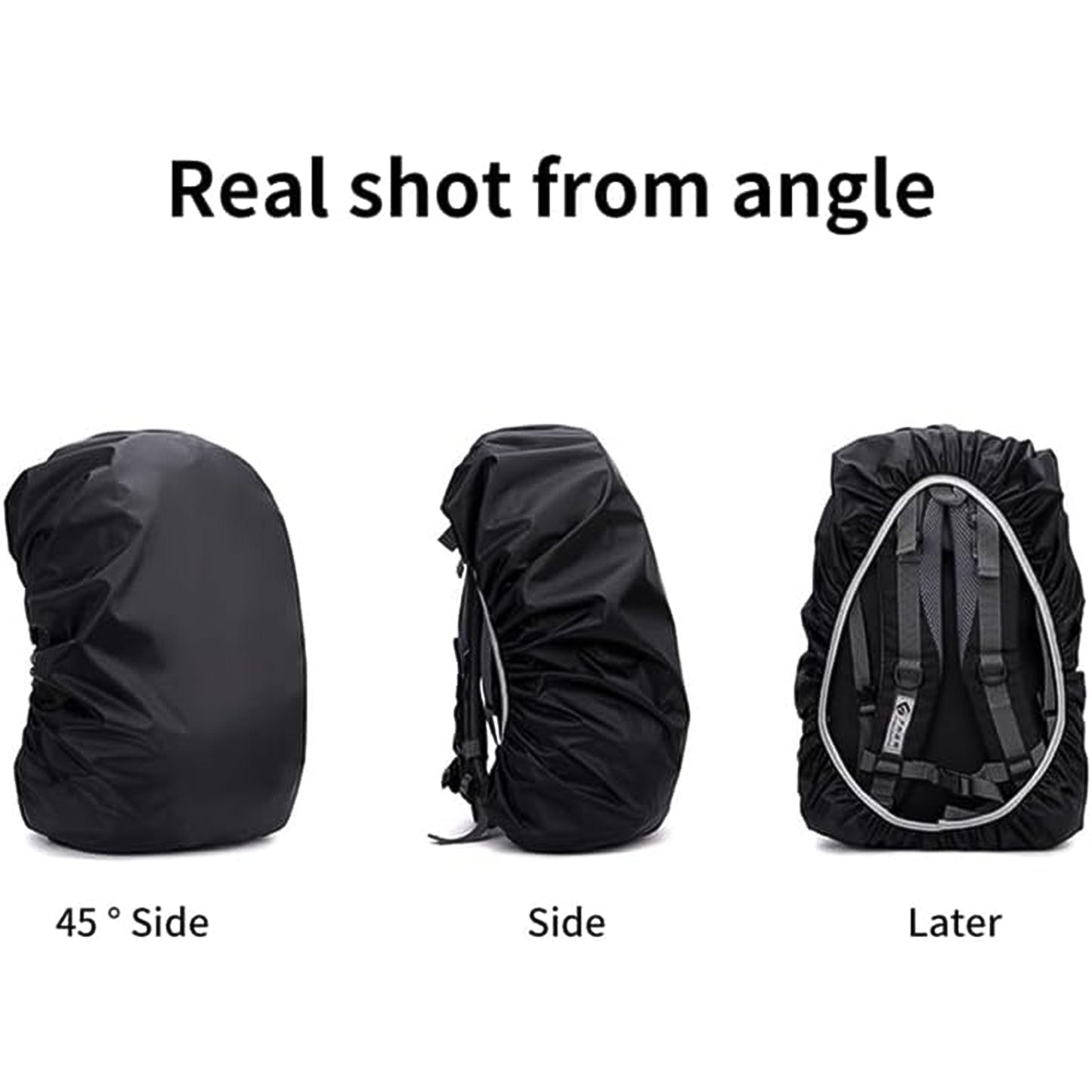 Heavy Waterproof Nylon Rain Coverdust Cover - Elastic Adjustable For Laptop Bags And Backpacks School Bag Waterproof Cover Dust Proof Backpack Laptop Bag Cover (1pc) - Happy Price - Image 4