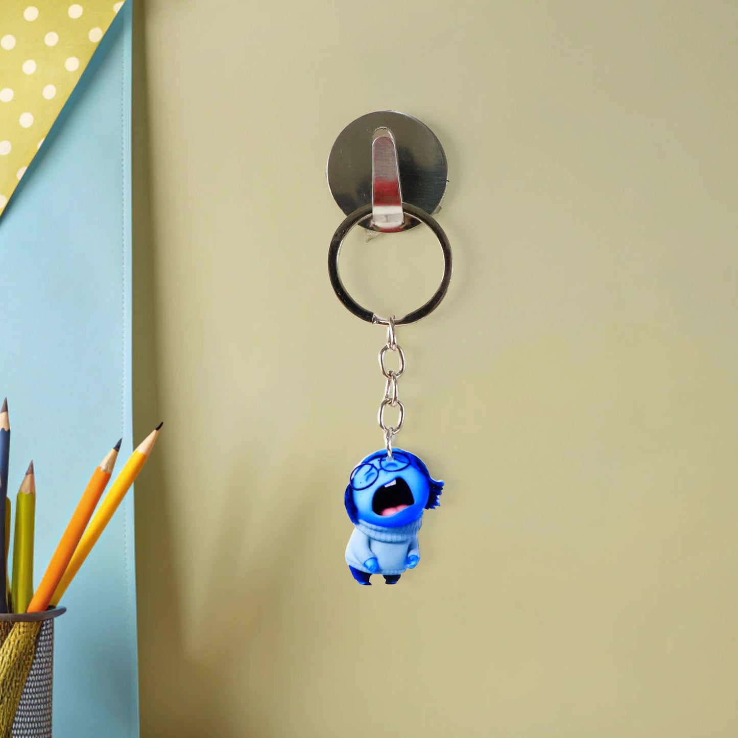 Cute Cartoon Character Girl Keychain For Kids Bags  Stationery - Happy Price - Image 5