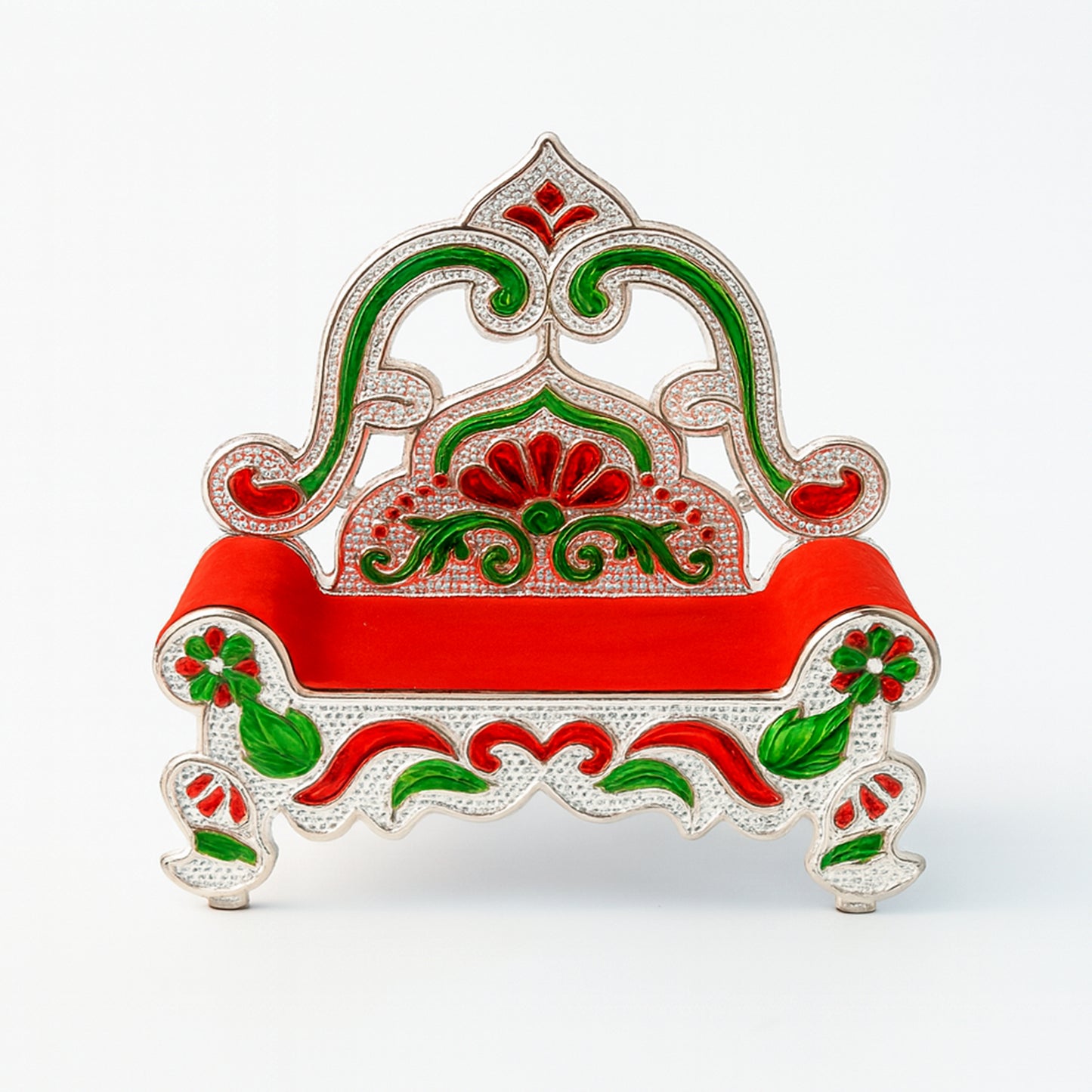 Plastic Decorative Small Singhasan For Laddu Gopal Krishna Ji Or Ganesha Idol (1 Pc) - Happy Price - Image 2