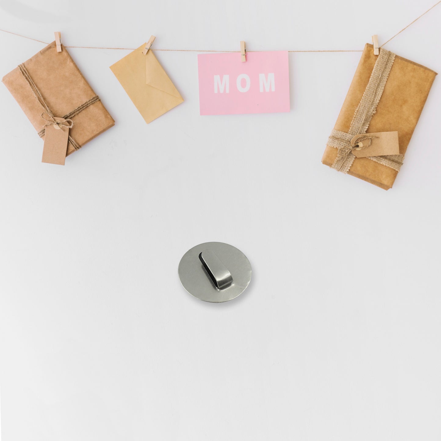 Multipurpose Steel Wall Hanging Hook 12 Pc Self Adhesive Wall Hanging Hooks Sticker Hook Suitable For Wall Paper Calender Bathroom Tiles Kitchen Key Hange And Etc Hook 12  (Pack Of 12) - Happy Price - Image 5