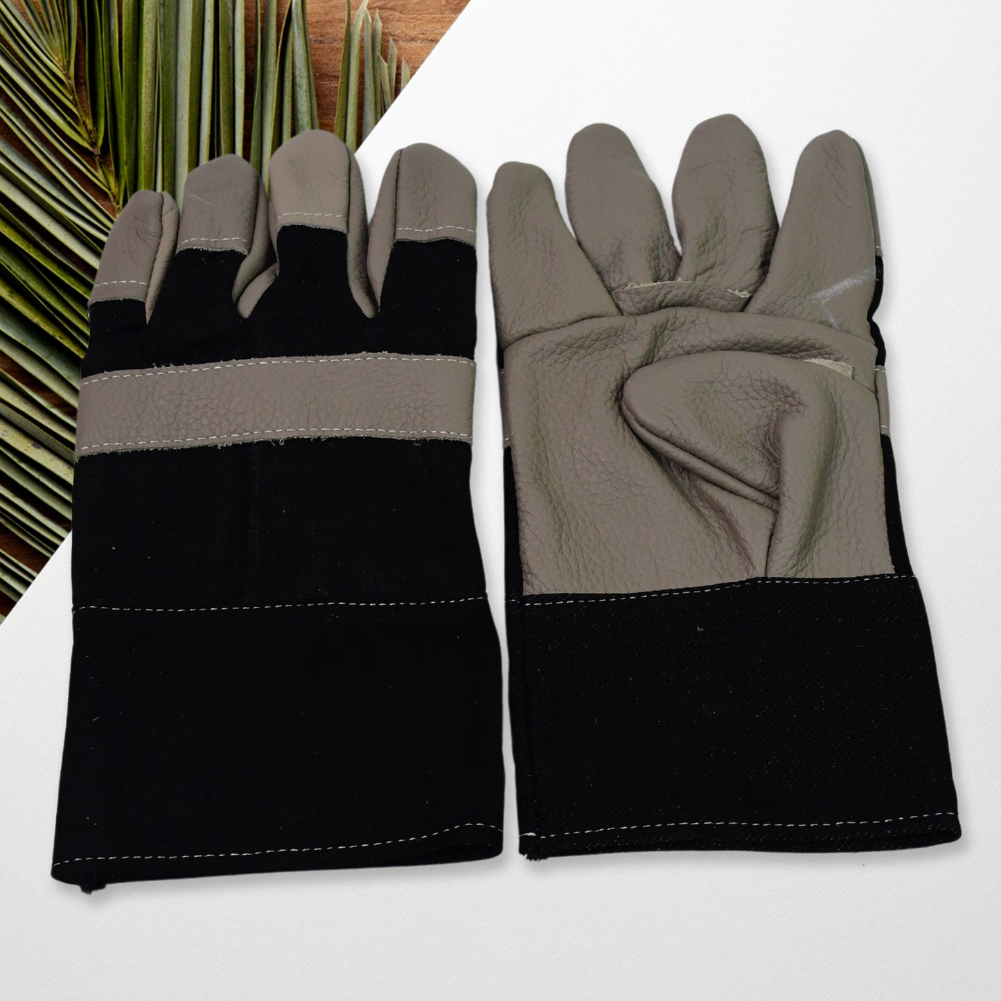Gloves Gardening Gloves For Men Women Leather Gloves Heavy Duty Gloves (1 Pair) - Happy Price - Image 2