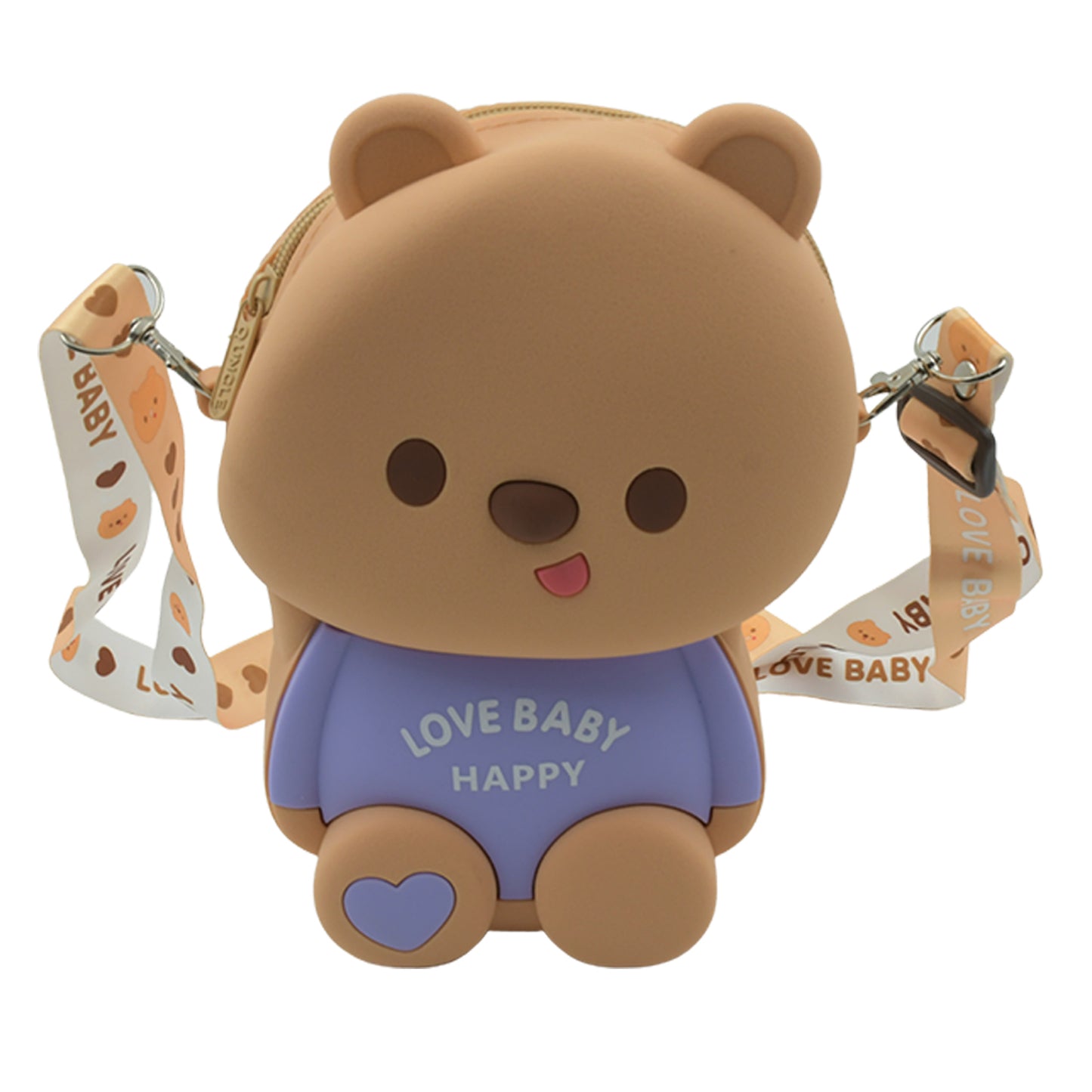 Cute Cartoon Silicone Shoulder Bag for Girls & Women - Portable Mini Handbag