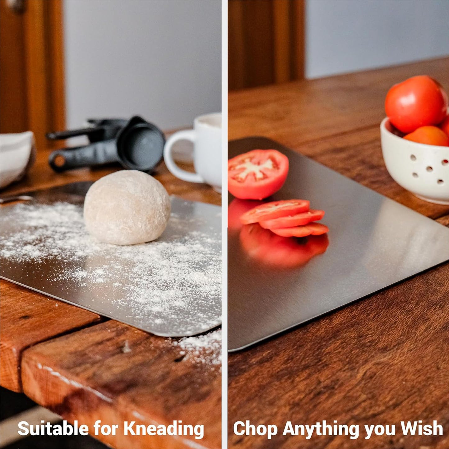 Apex Steel-x Stainless Steel Medium Chopping Board - Happy Price - Image 4