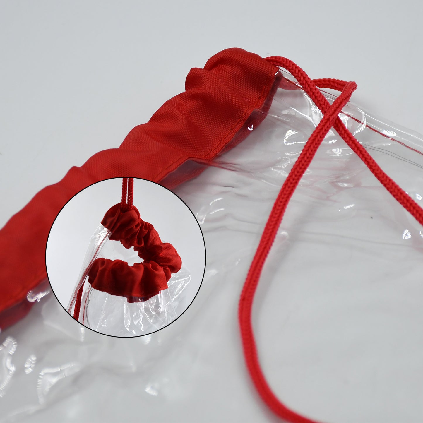 Plastic Waterproof Pouch Transparent Stadium Bags Clear String Bag For Gym Concert Travel Beach Swimming Sport - Happy Price - Image 4