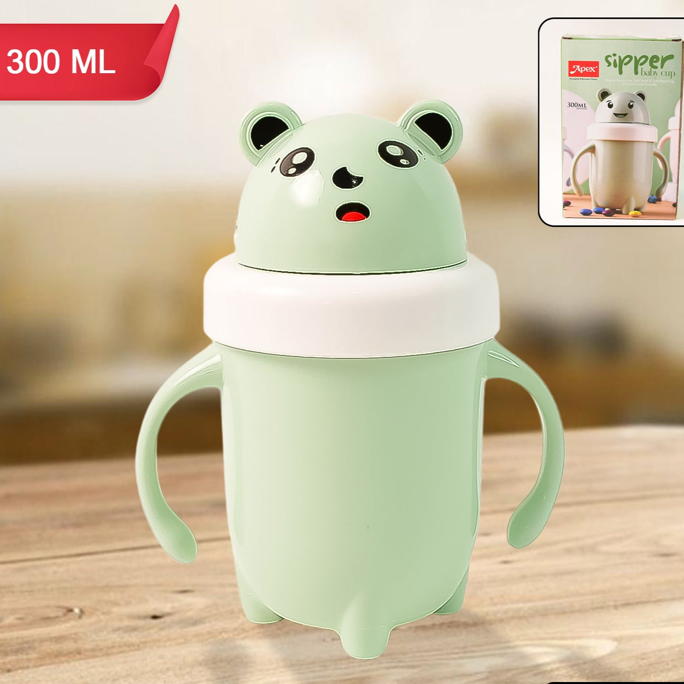 Apex Sipper Baby Cup Training Cup With Handles  Spill Proof  Leak Proof (300 Ml Approx) - Happy Price - Image 1
