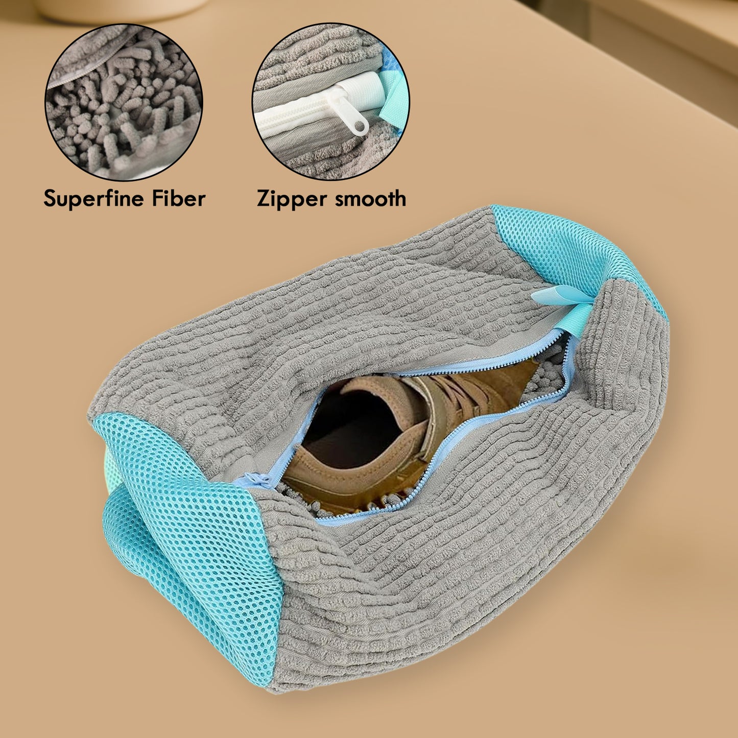 Heavy-duty Reusable Shoe Washing Bag For Washing Machine (1 Pc) - Happy Price - Image 7