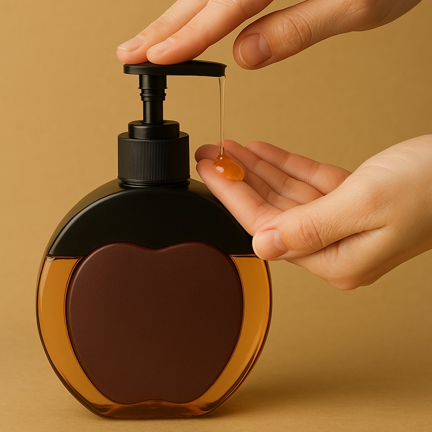 Apple Shaped Liquid Soap Dispenser - 350 ML Refillable Hand Wash Bottle with Pump - Happy Price - Image 4