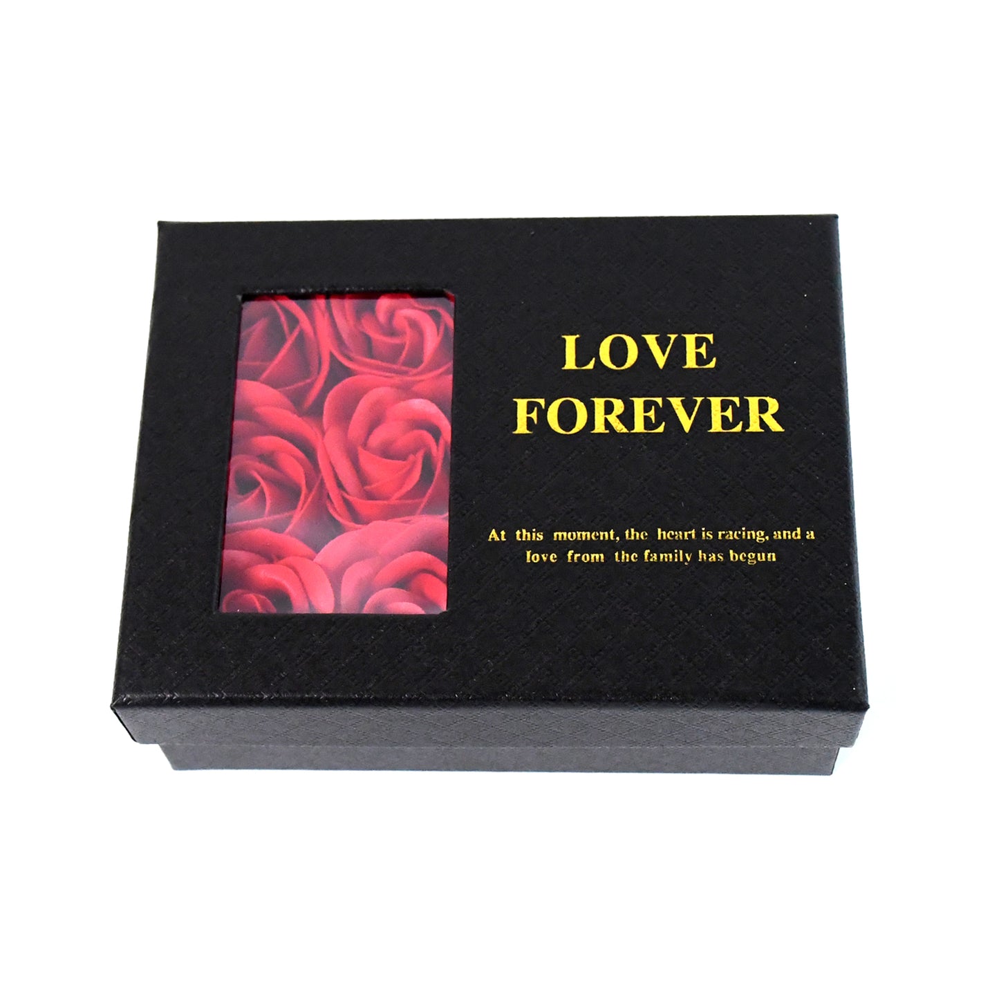 Rose Flower Gift Box Handmade Eternal Rose With I Love You Necklace Valentines Day - Happy Price - Image 4