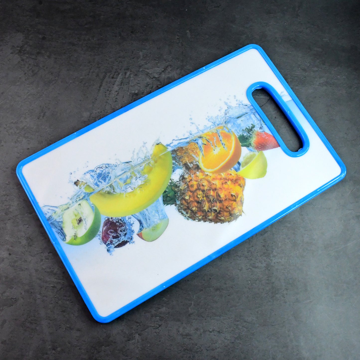 Large Fruit Print Cutting Board with Handle - 36x22 cm